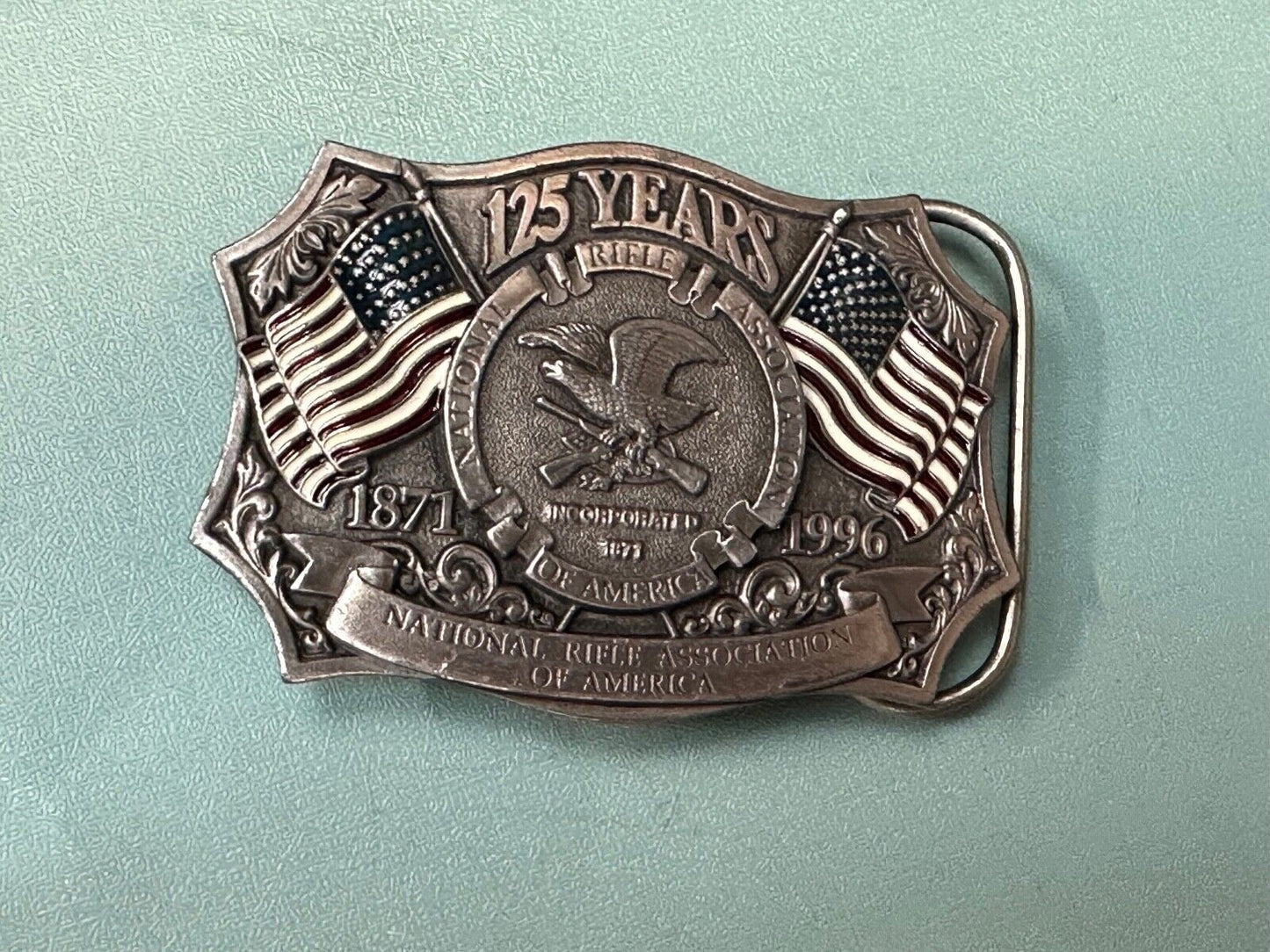 1996 NRA National Rifle Association Firearms Freedom 125 year celebration belt