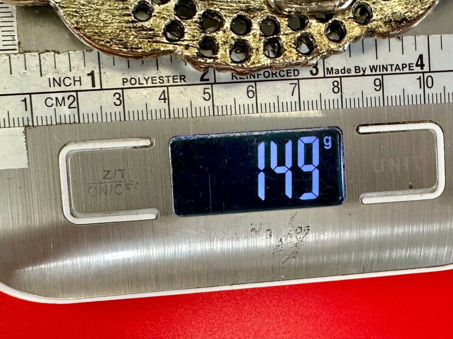 Vintage accented antique victorian vibe large belt buckle