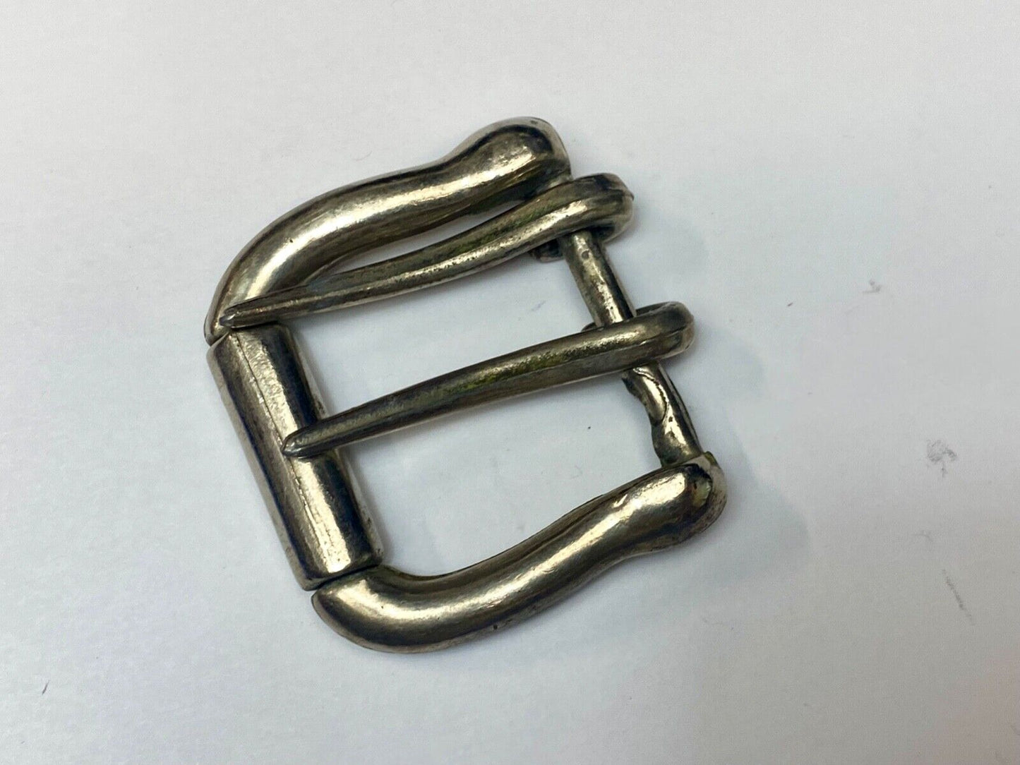 Vintage dual arm silver toned belt buckle stamped pantera 1610
