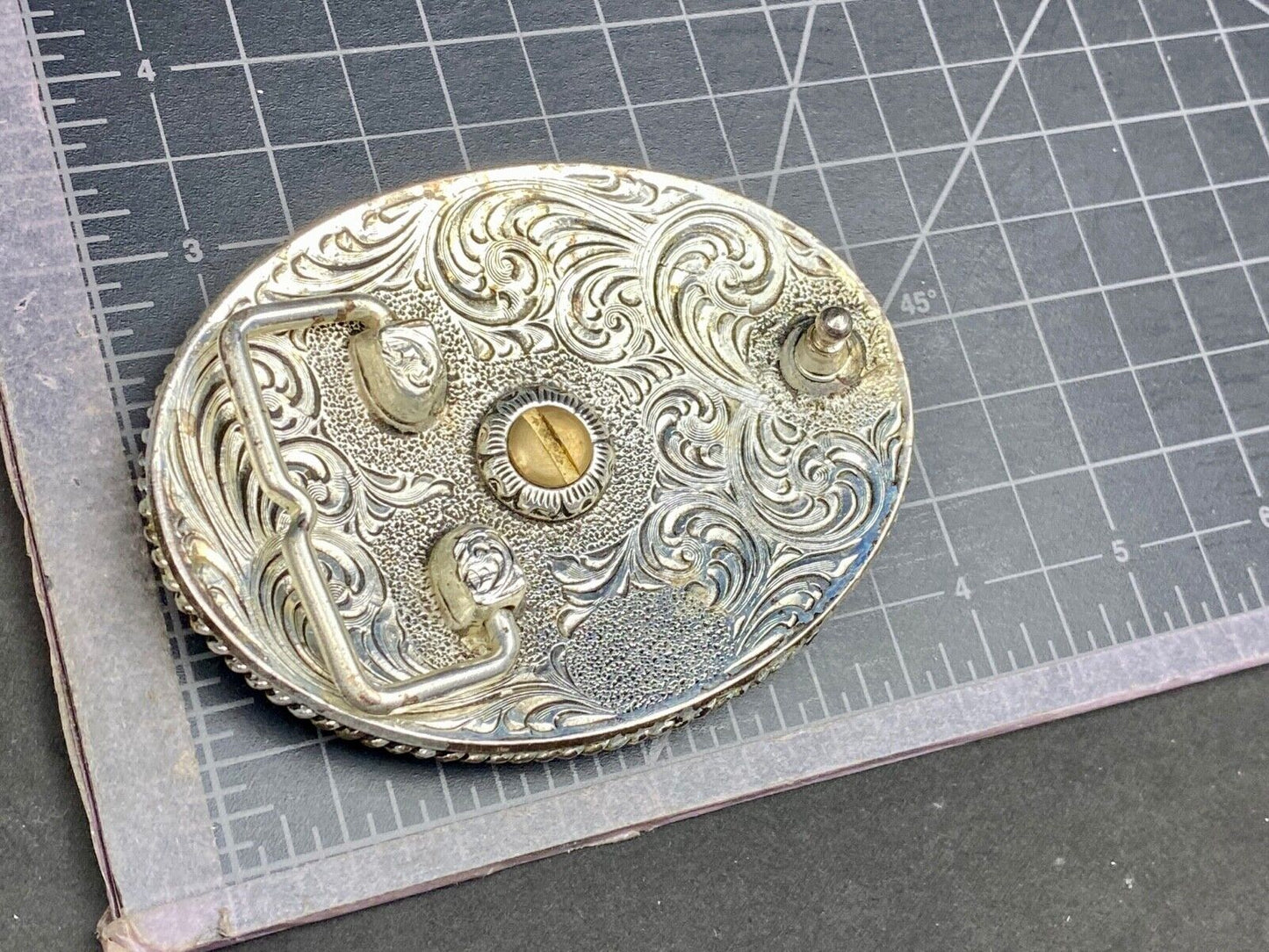 The great state of COLORADO- BEAUTIFUL mixed metal BELT BUCKLE CO Mountains