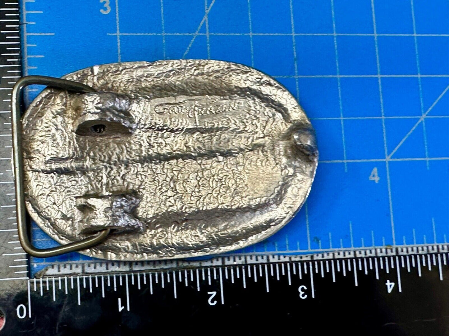 Utah Railway Co Vtg Train Railroad 85 Years - Gary Prazen Sculpture Belt Buckle
