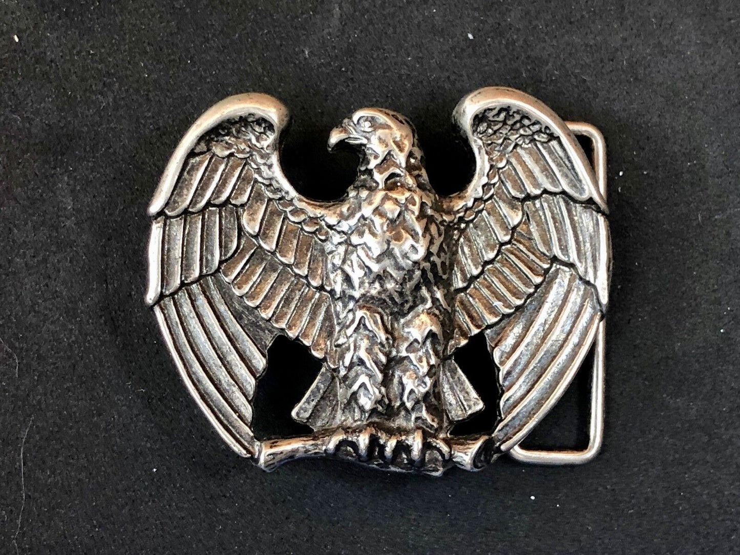 Vintage Avon American Eagle Patriotic Metal / Silver Tone Belt Buckle
