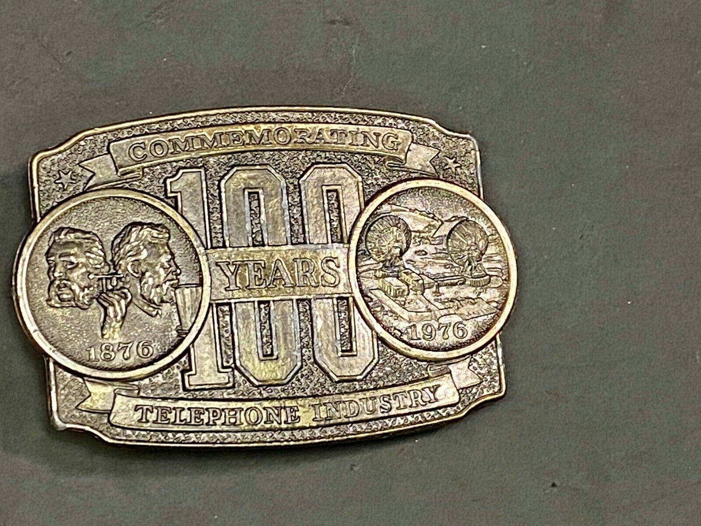 The Telephone Industry, 100 Year Commemorative Belt Buckle - Long Lines Council