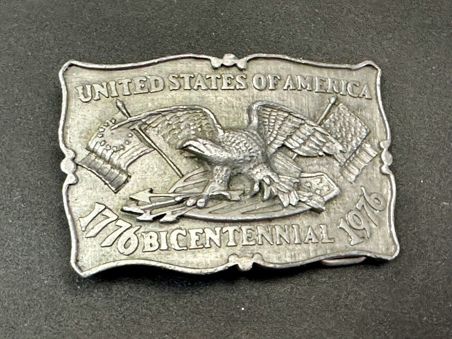 Swiss Miss Patriotic American Eagle 200 year Bicentennial Pride belt buckle