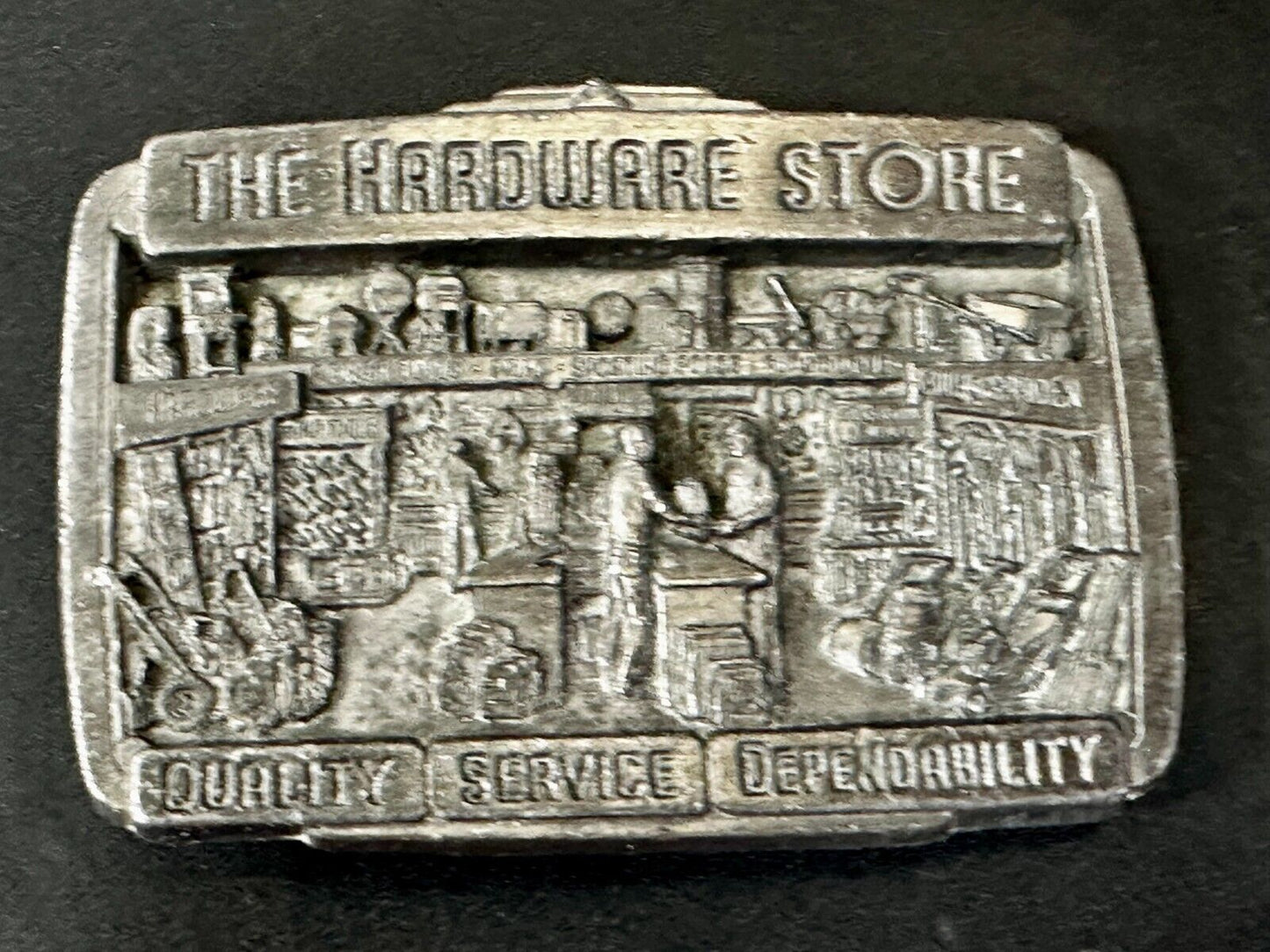 The Hardware Store - Quality Service Dependability Commemorate 1987 Belt Buckle