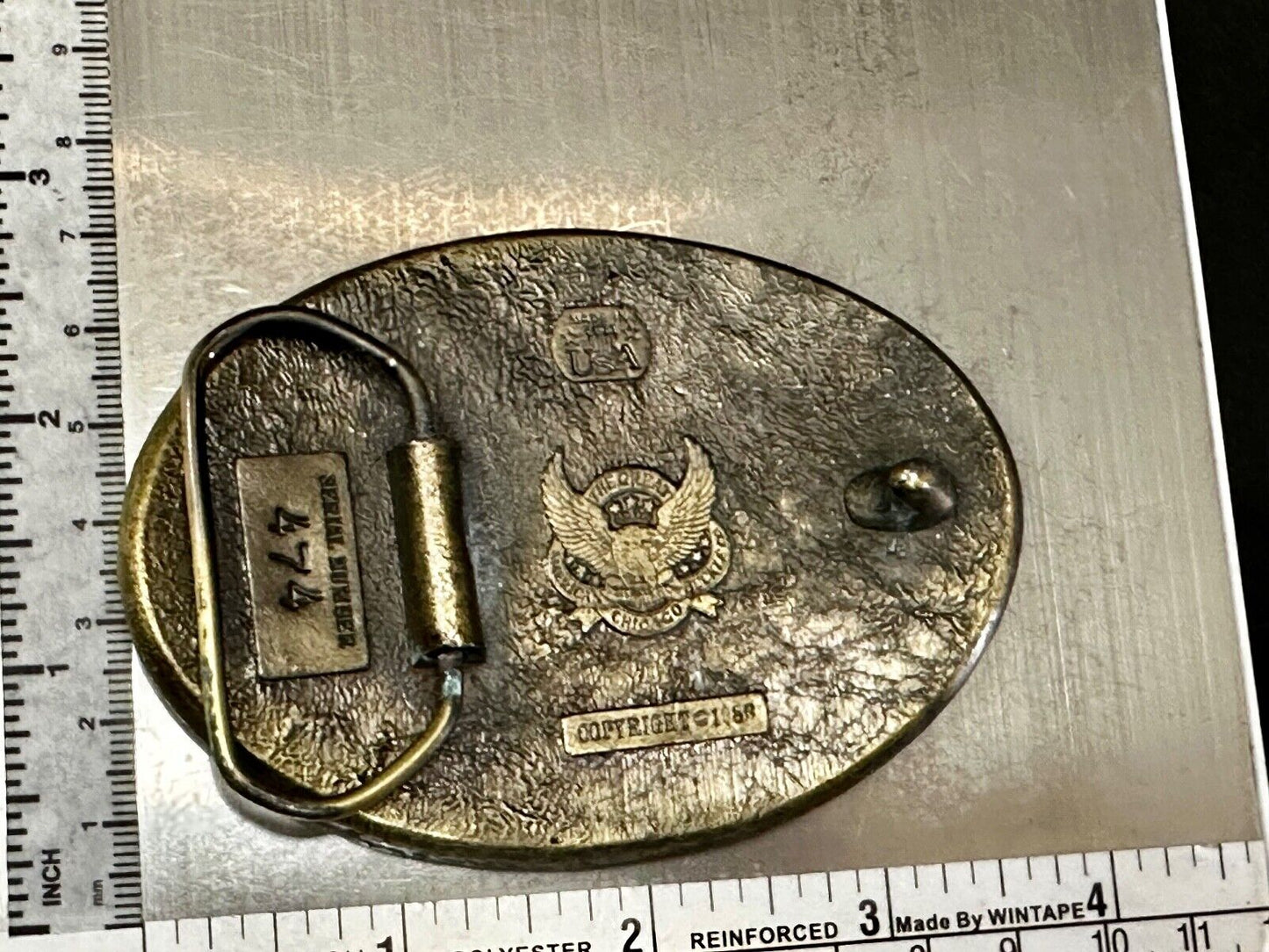 Bighorn Ram - Wildlife VTG 1980 Belt Buckle by Great American Buckle Co