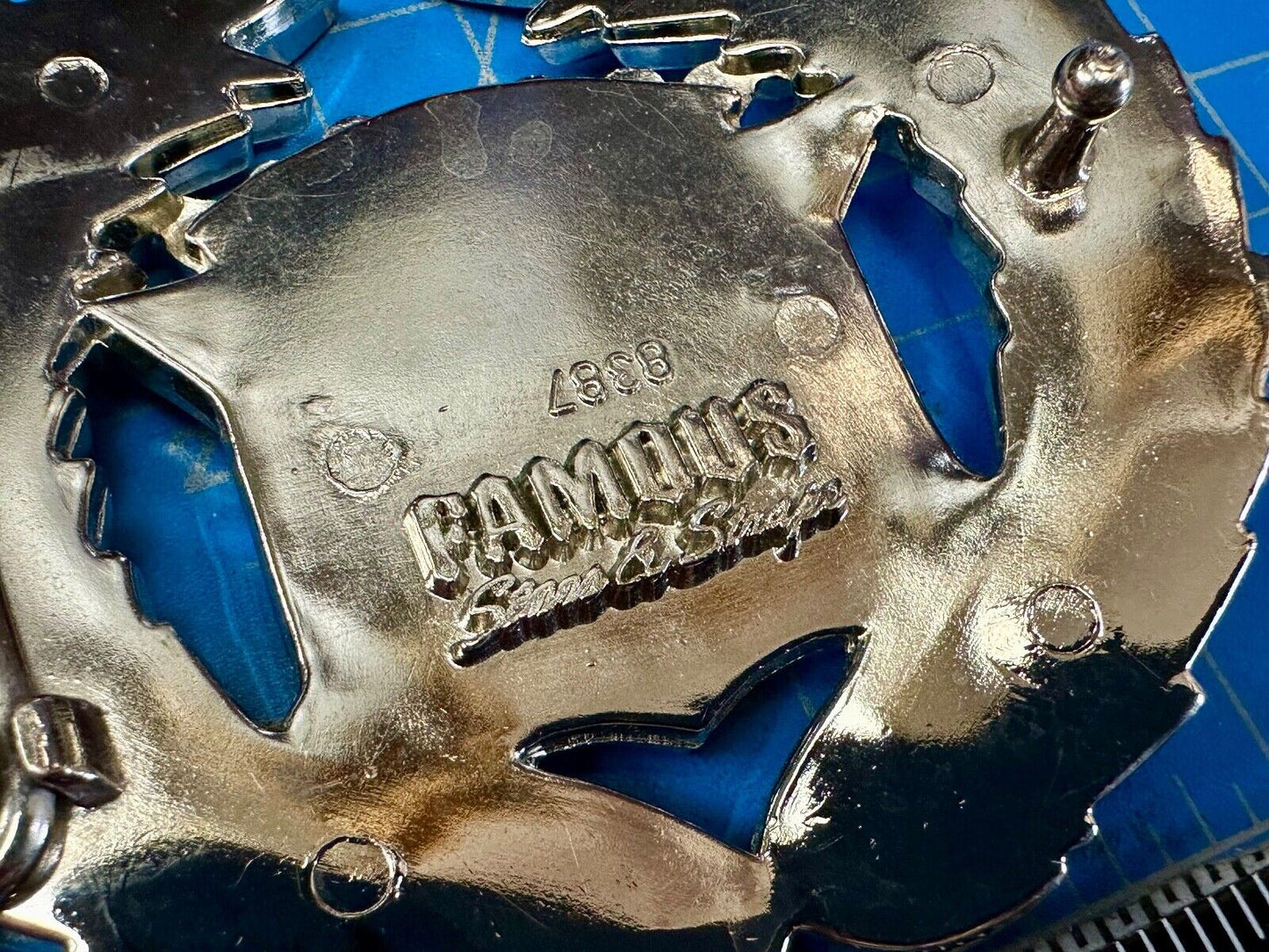 Vintage Cadillac Olive Branch Emblem Belt Buckle - Famous Stars & Straps