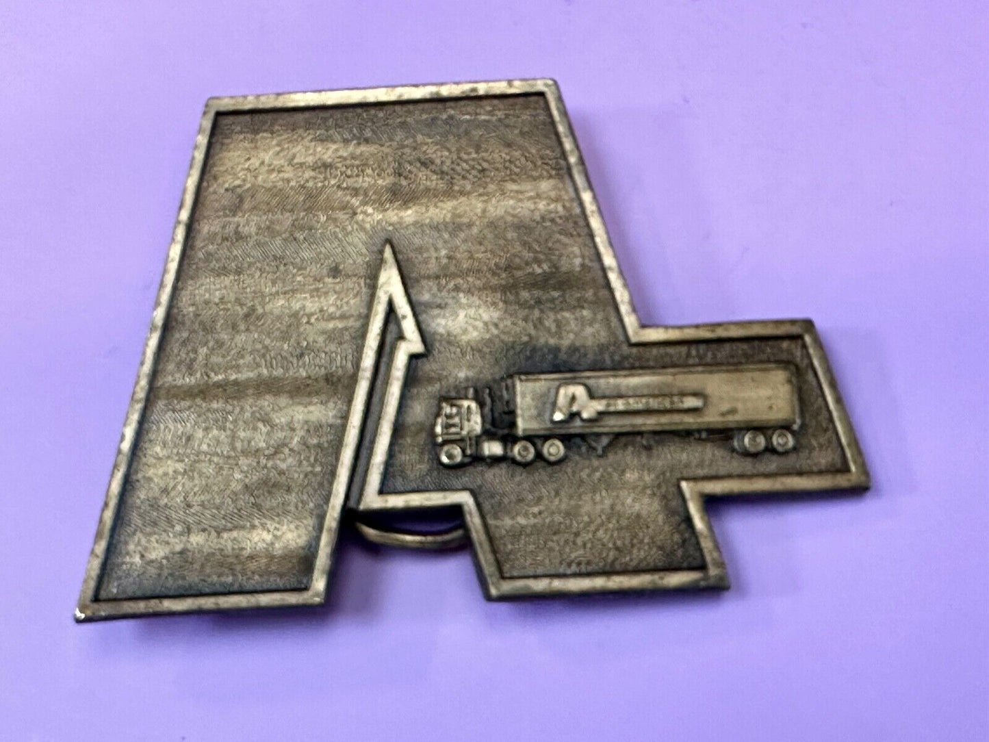 VINTAGE 1977 ALL AMERICAN DRIVERS TRUCK & TRANSPORT COMPANY BELT BUCKLE