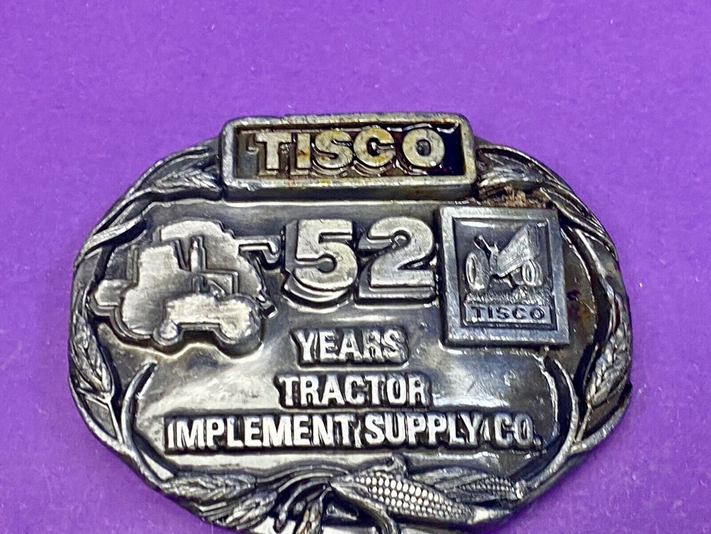Tisco Tractor Implement Supply Agriculture Farm Farming 52 Year Belt Buckle