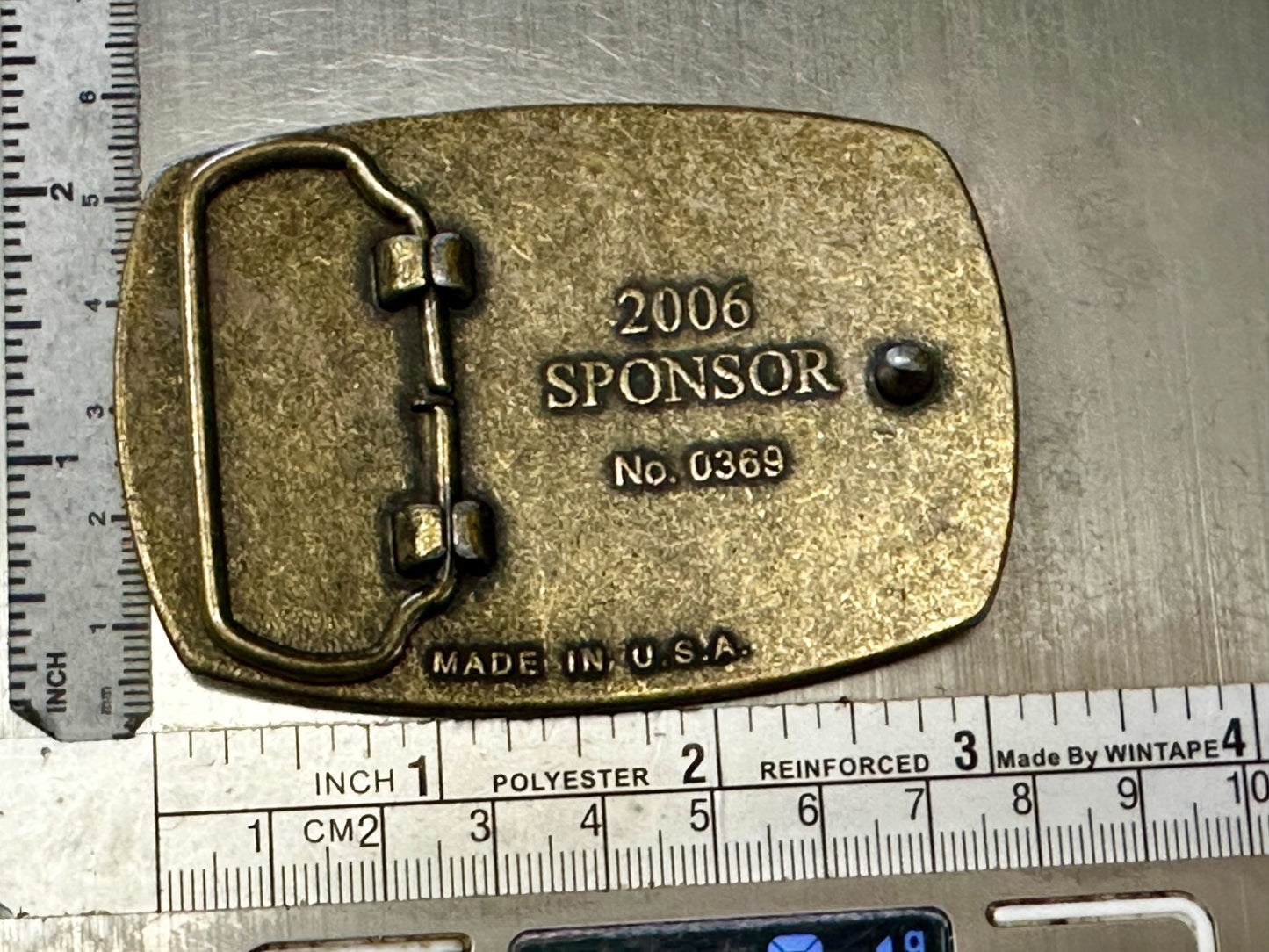 The American Veterans Disabled For Life Memorial Commemorative 2006 Belt Buckle