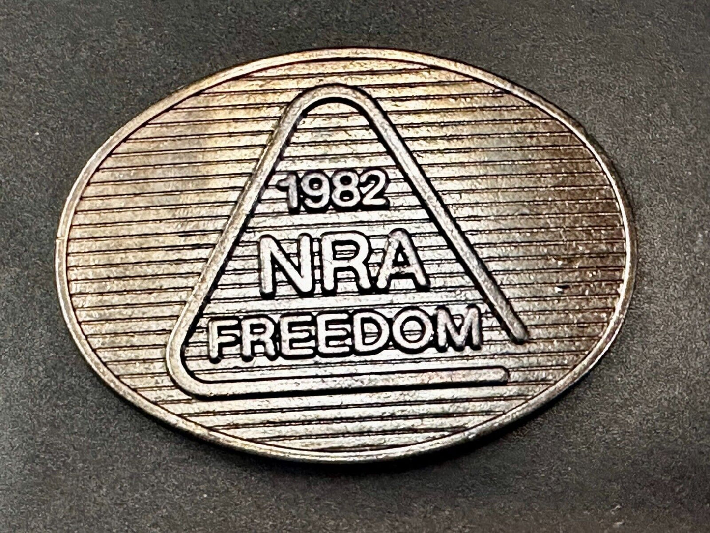 1982 NRA Freedom National Rifle Association Vintage Belt Buckle