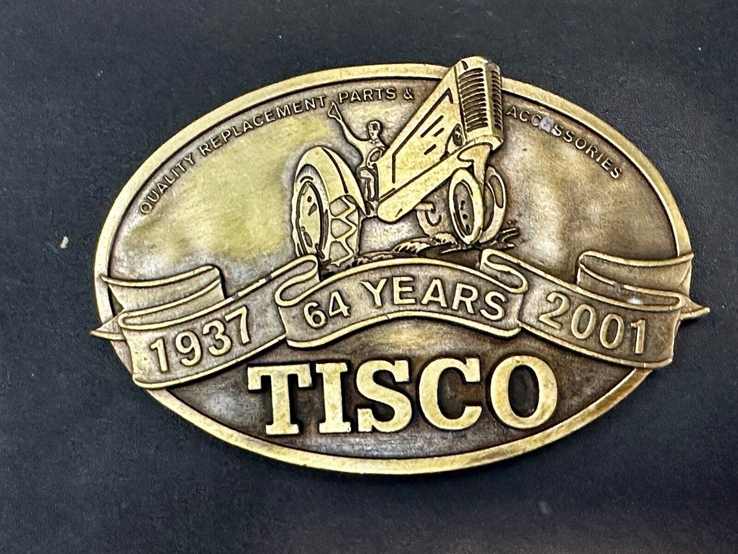 TISCO Tractor Implement Supply Replacement Parts 64 years, 2001 Belt Buckle
