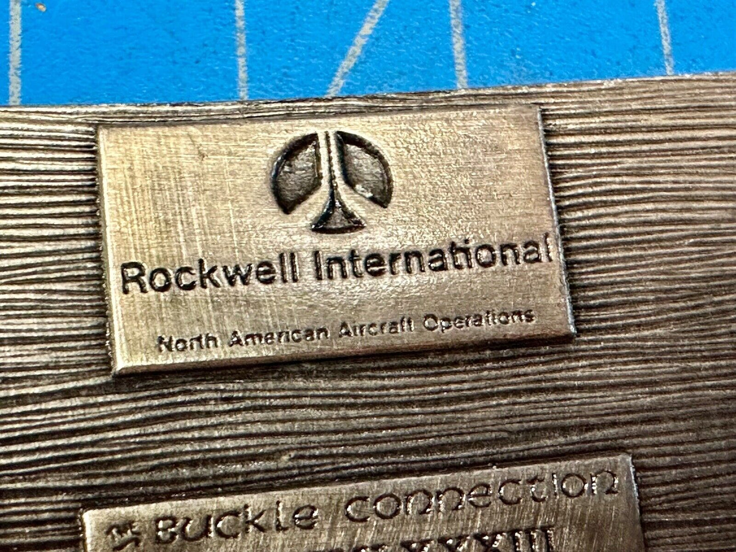 B-1B Military Aircraft Air Force Belt Buckle Connection Rockwell International