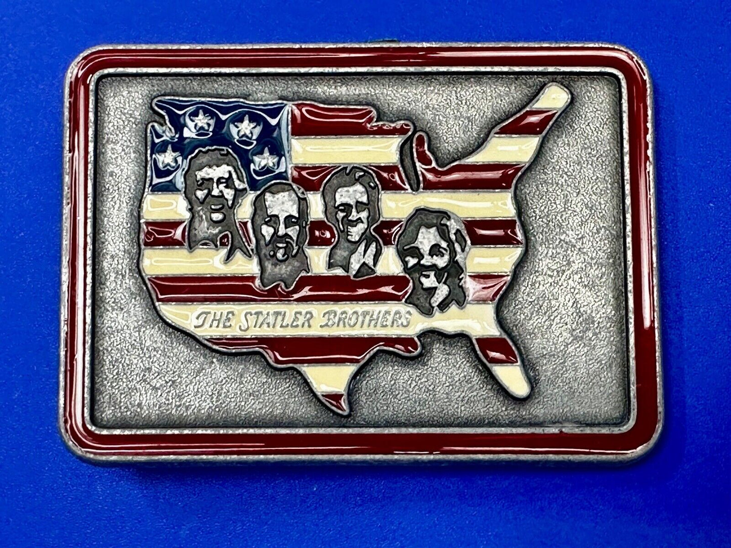 The Statler Brothers Band Country Music Band Record Promo Music Belt Buckle