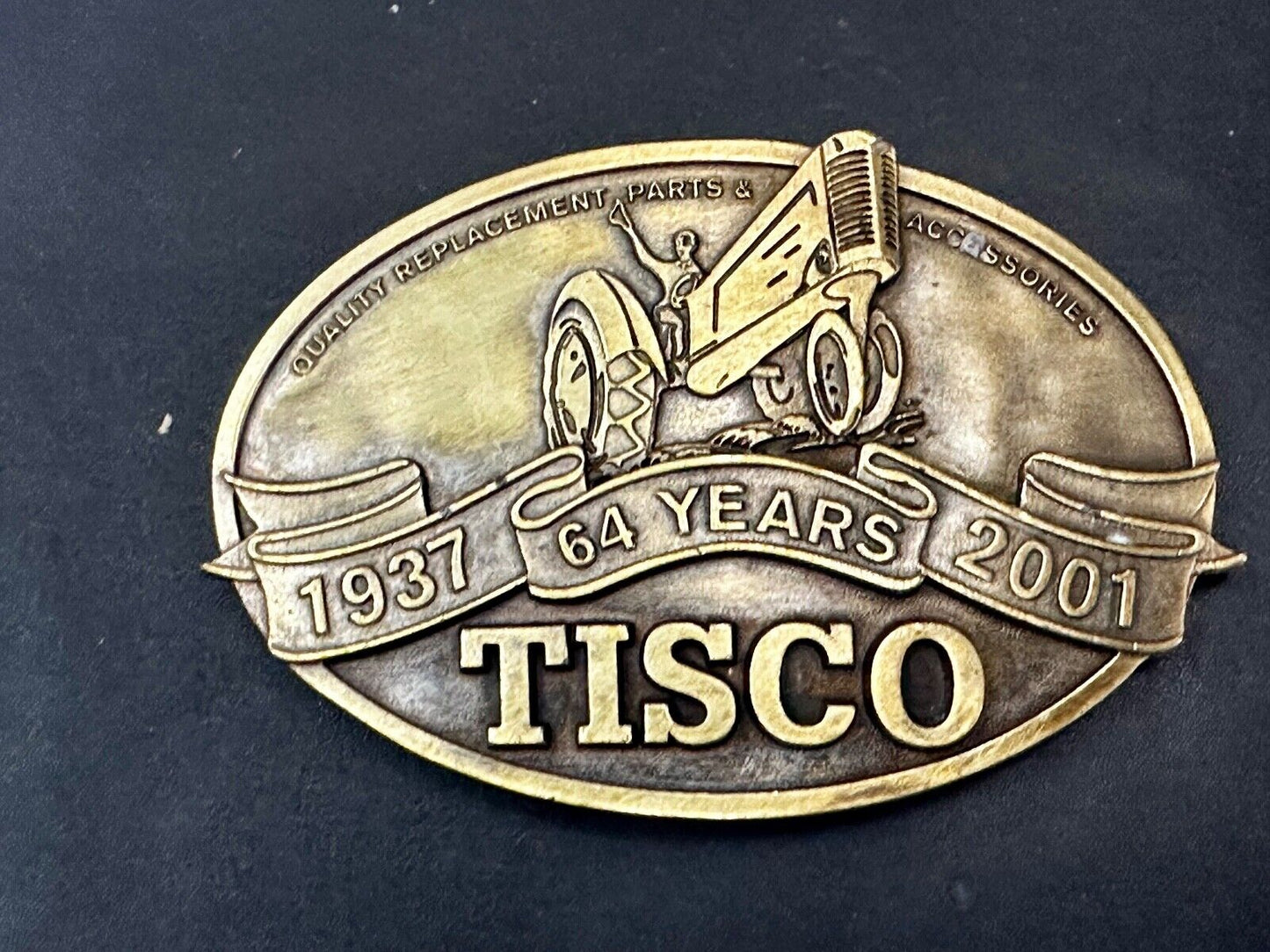 TISCO Tractor Implement Supply Replacement Parts 64 years, 2001 Belt Buckle