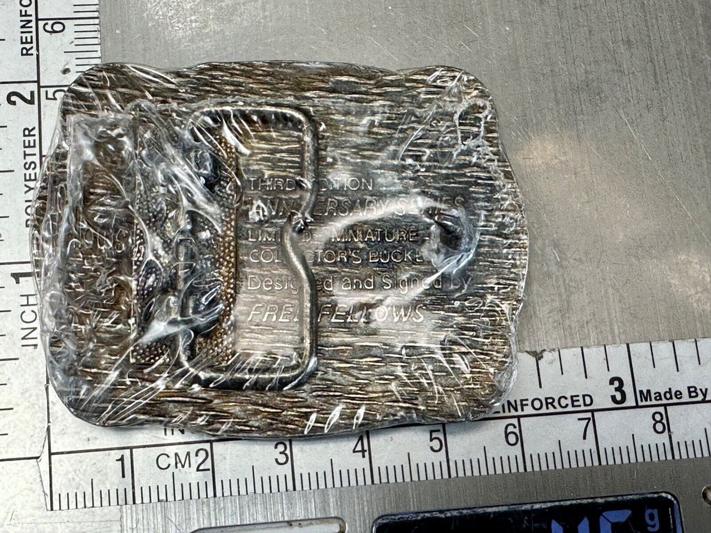 1985 Hesston Youth (small) NFR Belt Buckle in original shrink-wrap Third Eddn,