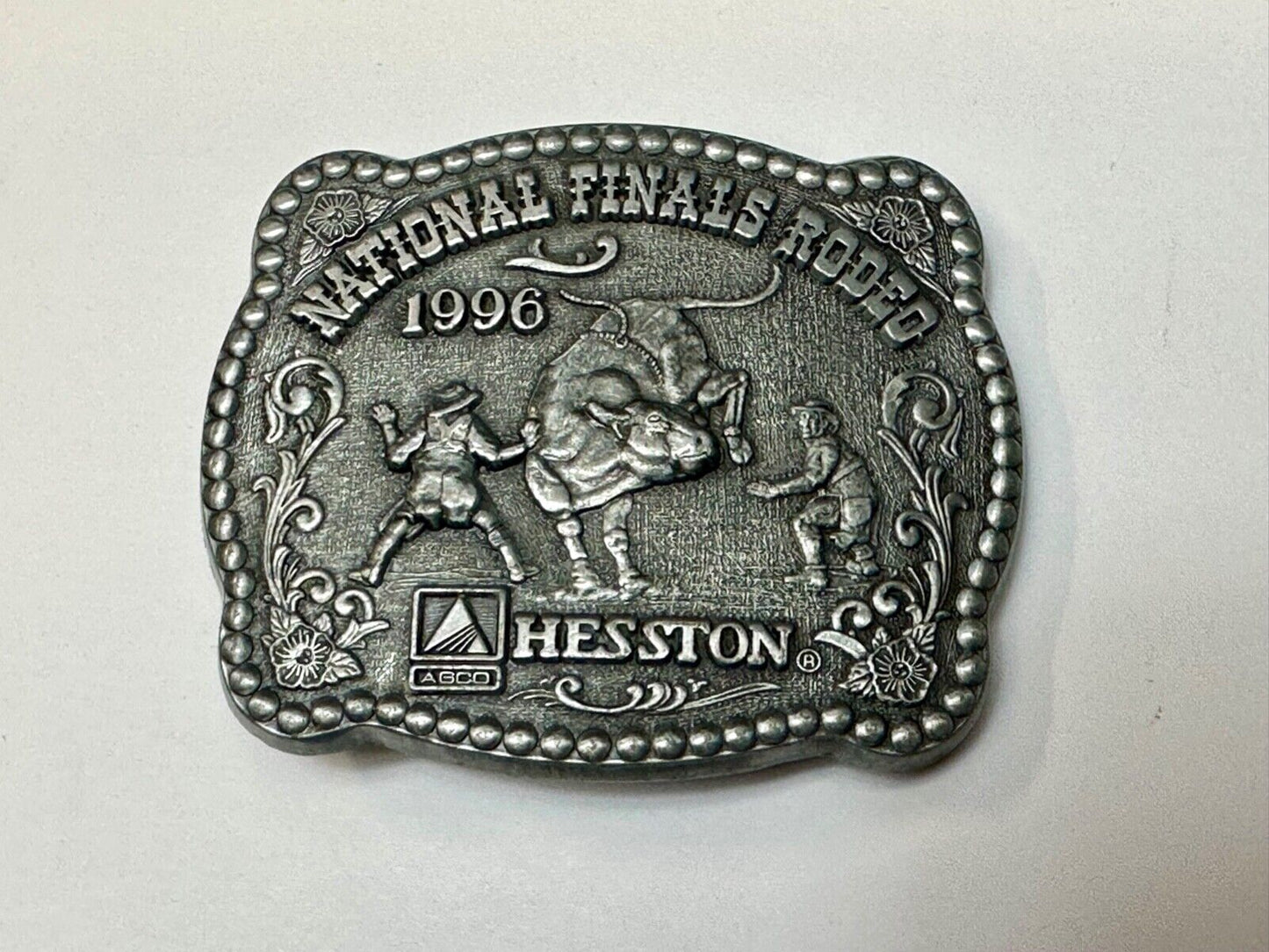 1996 Youth size NFR National Finals Rodeo ADM Kicking Bronc belt buckle