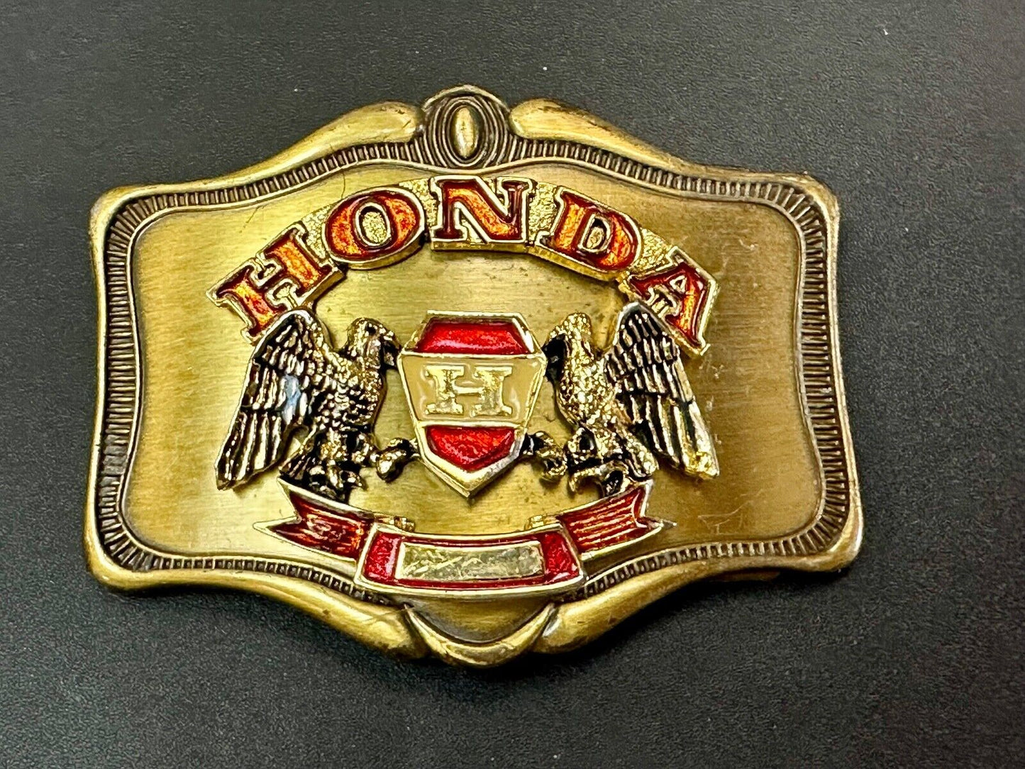 1978 Honda Goldwing Motorcycles Bikers belt buckle by A.H.M.