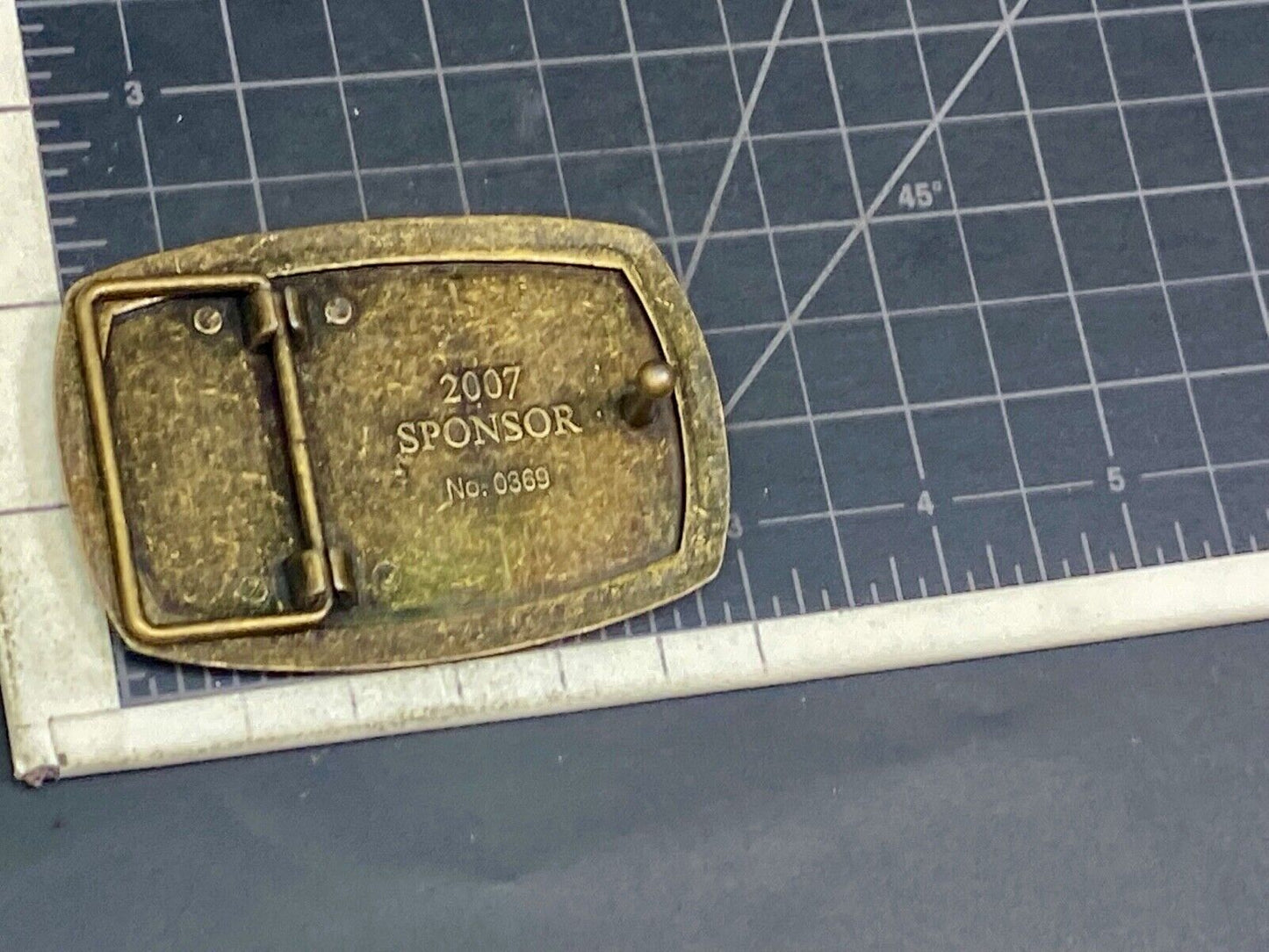 The American Disable Veteran Memorial Belt Buckle Their Courage Endures.