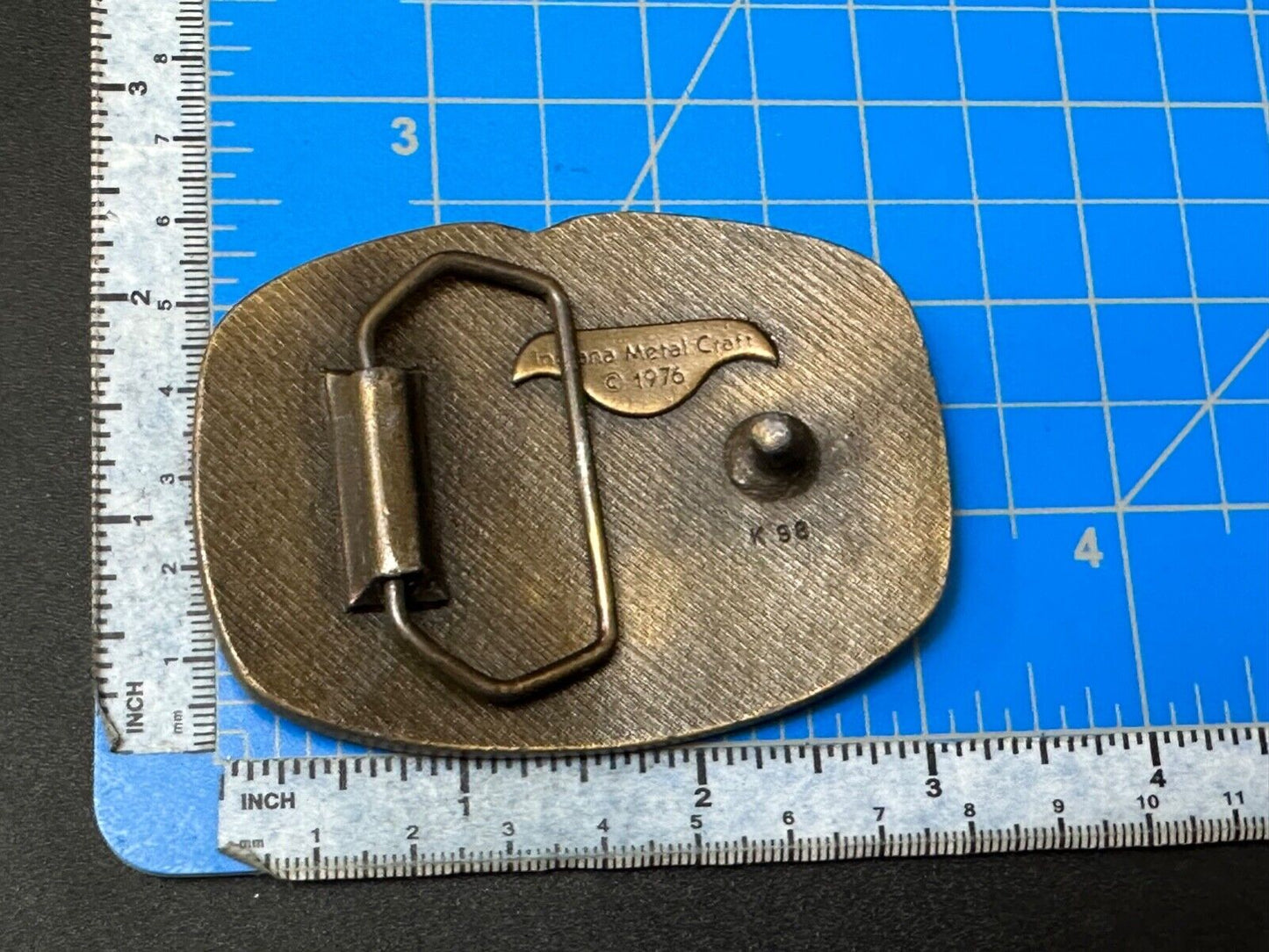 Vintage Country music Guitar and Banjo pickers - Indiana Metal Craft belt buckle