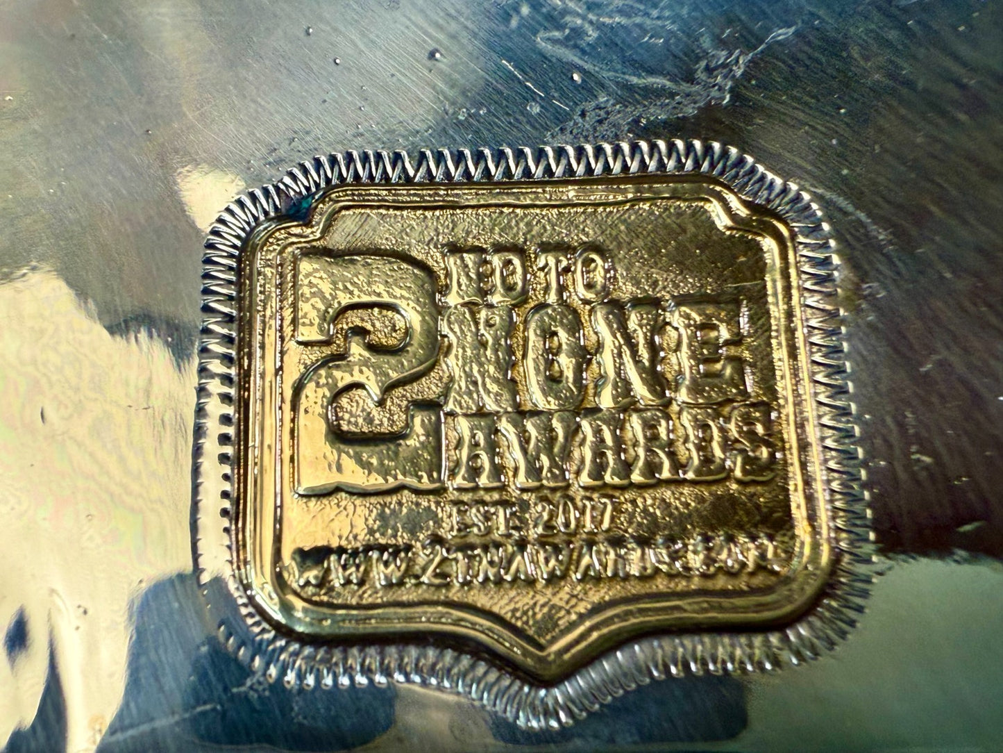 2022 Budweiser Toads Shootout TID 2ND to None NASCAR Trophy Belt Buckle