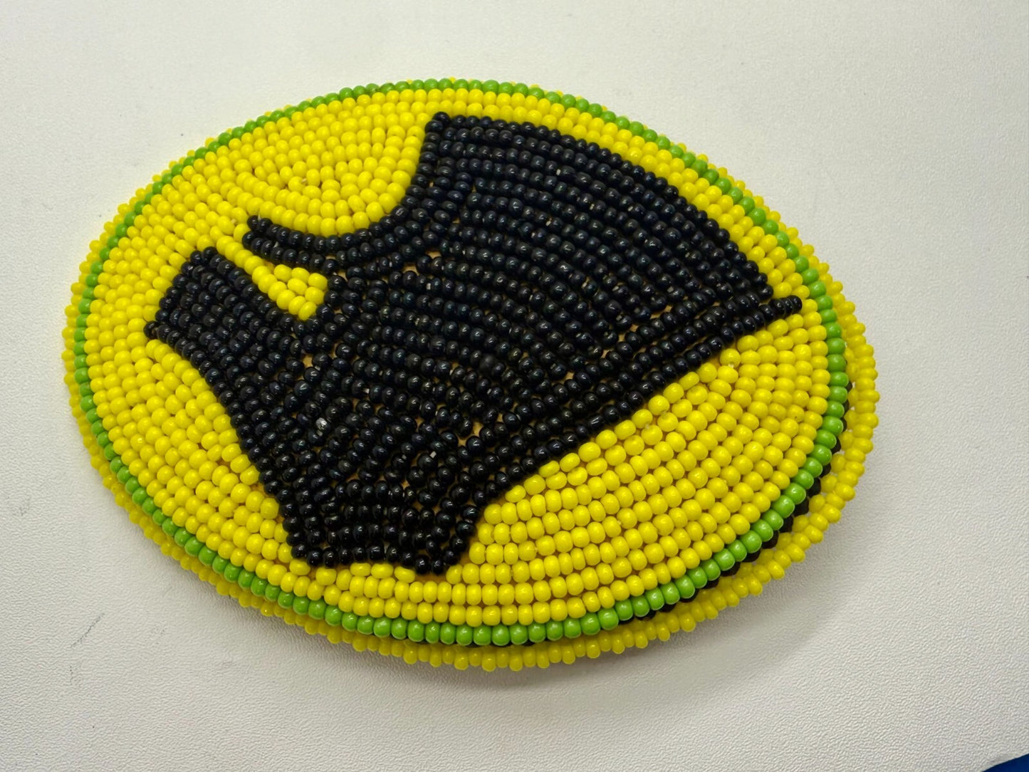Bead Native American Indian Artisan Made Vintage Belt Buckle