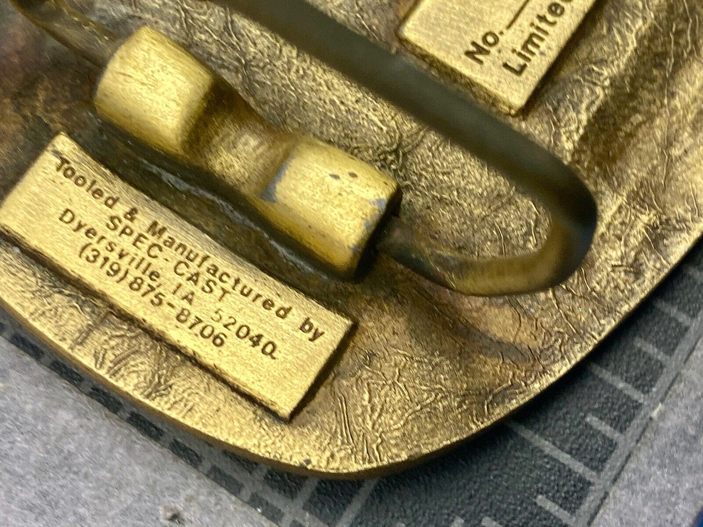 Tisco Tractor Implement Supply 57 years Spec Cast Brass Belt Buckle series 5