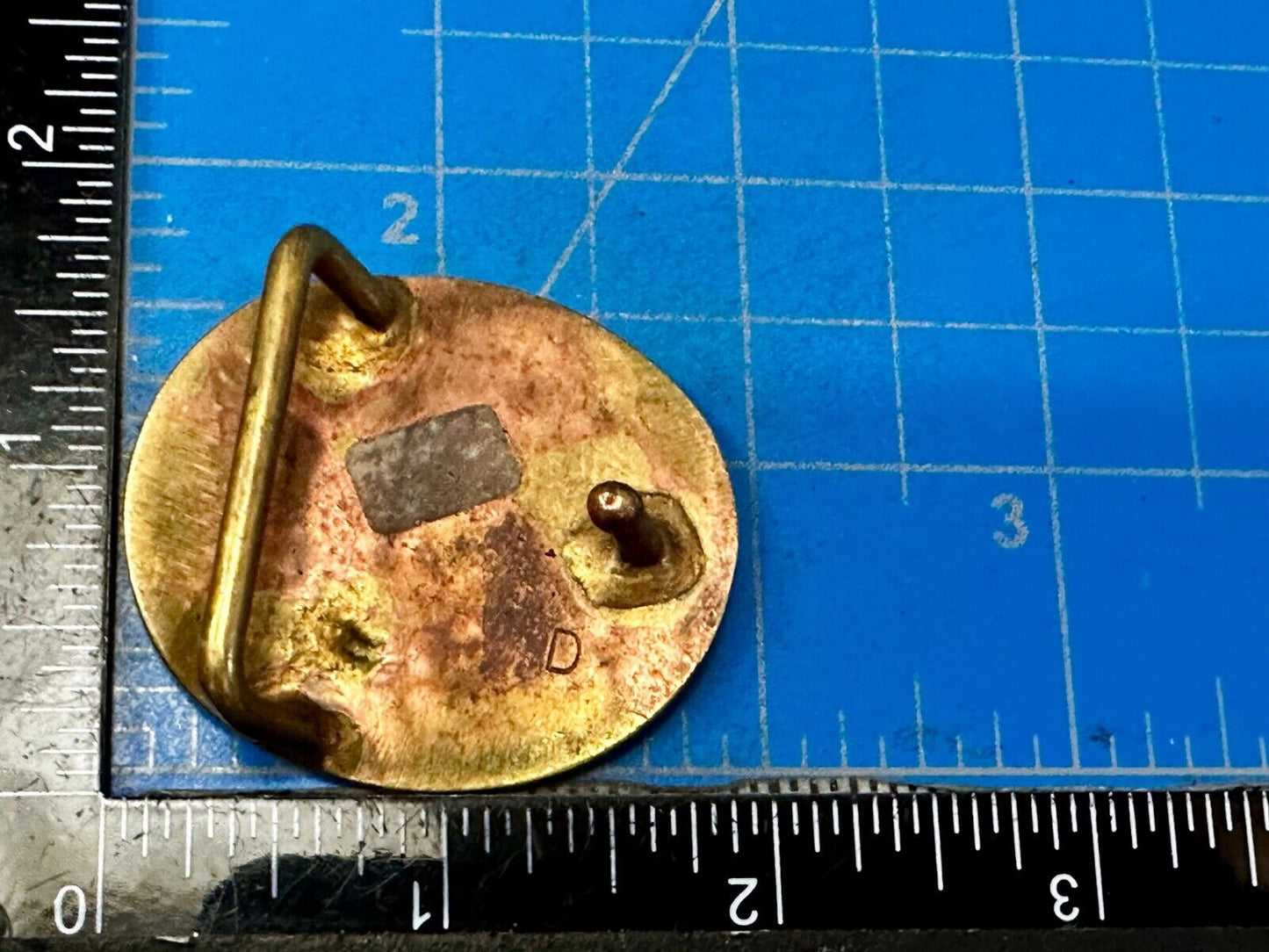 Black Inland Butterfly Small Hippy Vibe Brass Belt Buckle for up to a 1.25" belt