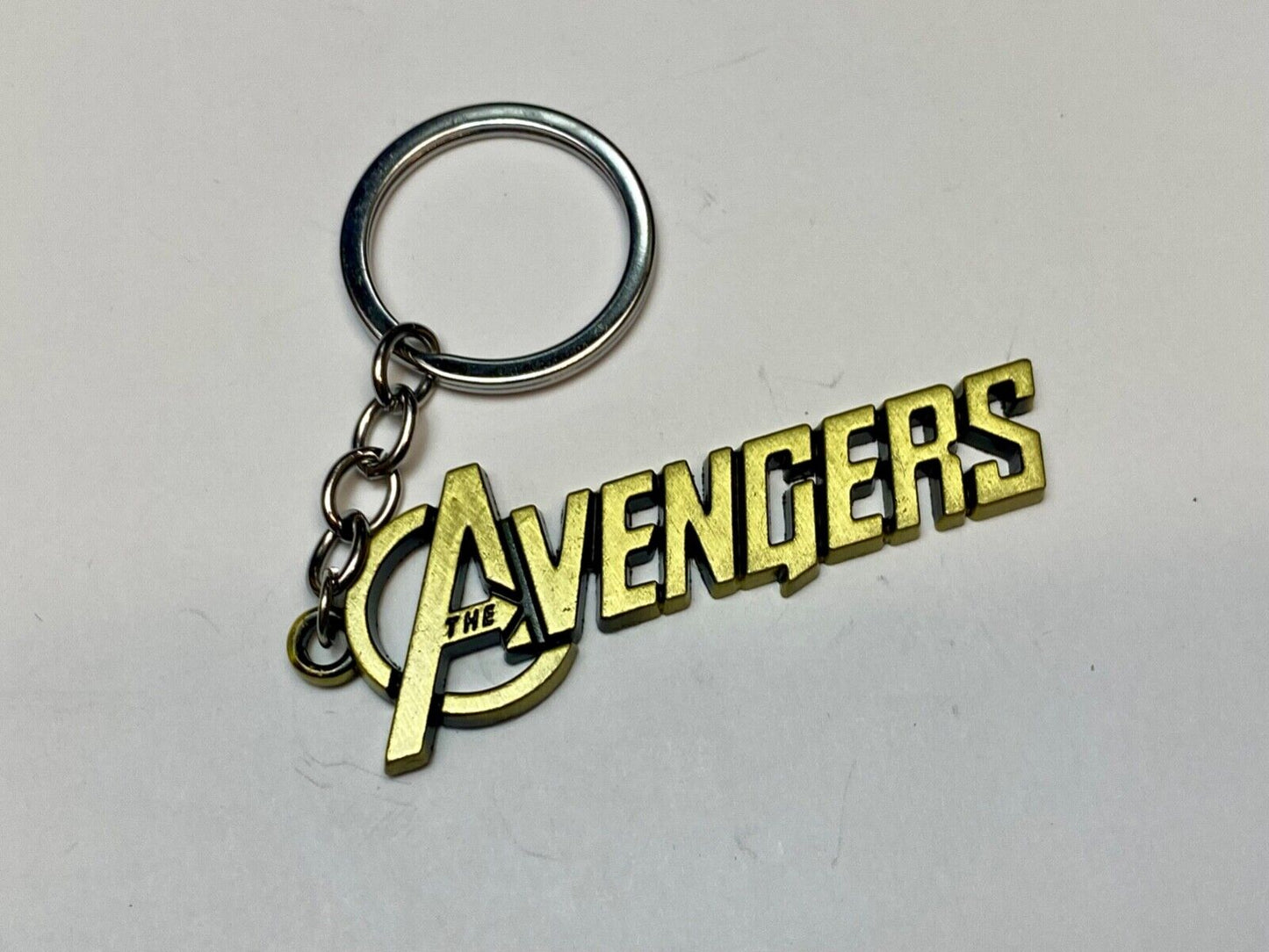 The Avengers word spelled out Keychain - Key Ring Chain