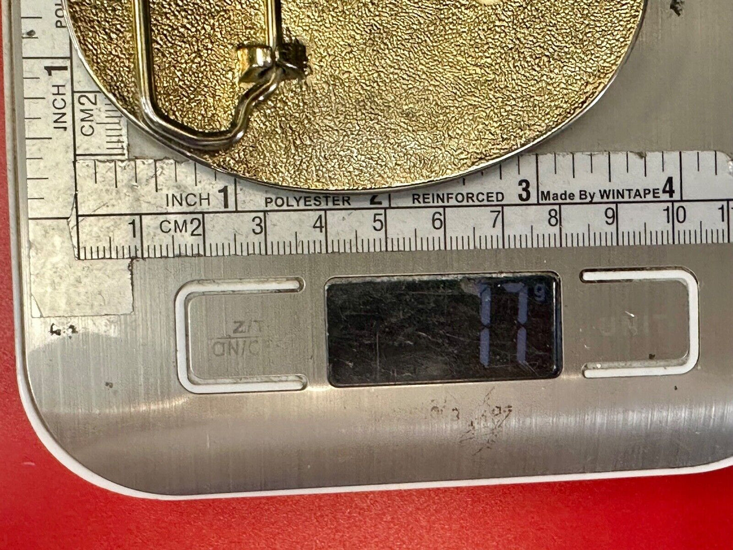 The Great State of Texas Star & Flag & Pride! USA made belt buckle marked W