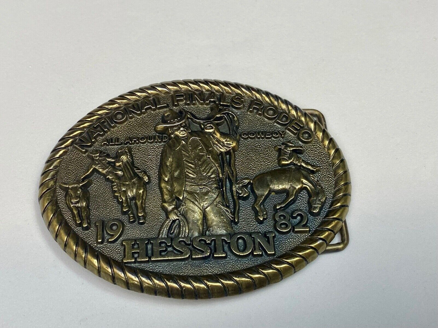 1982 Nfr Hesston Rodeo Finals, Limited Edition Collector's Belt Buckle