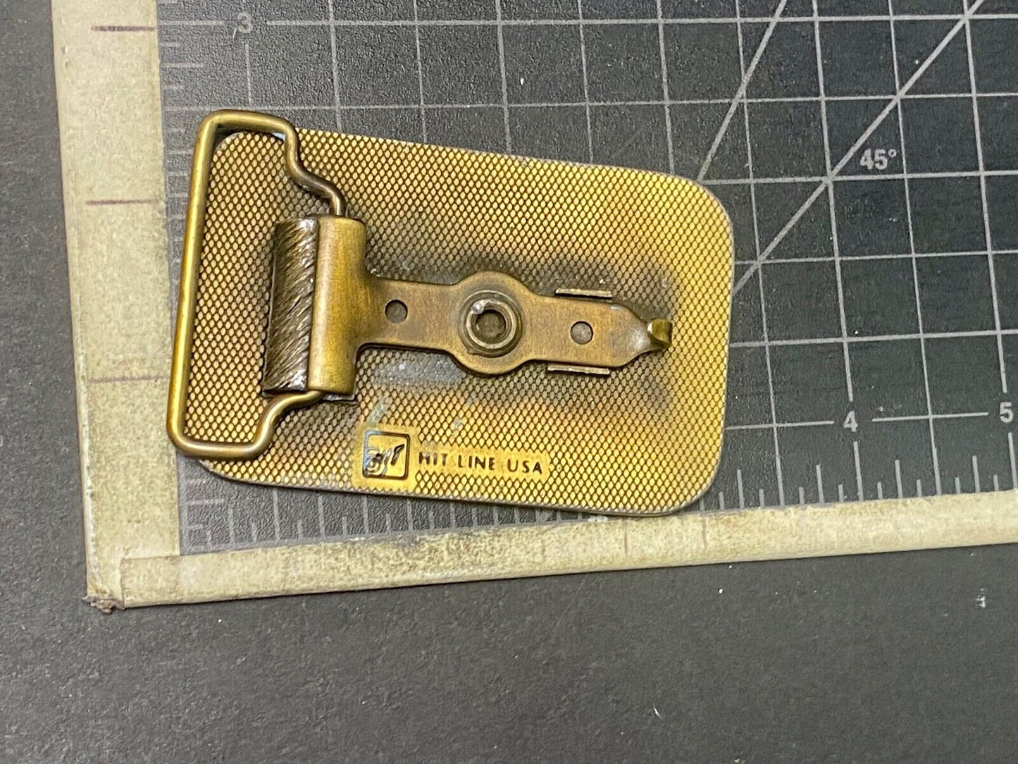 Temple Texas TX B-F-W Construction Company Advertising promo belt buckle
