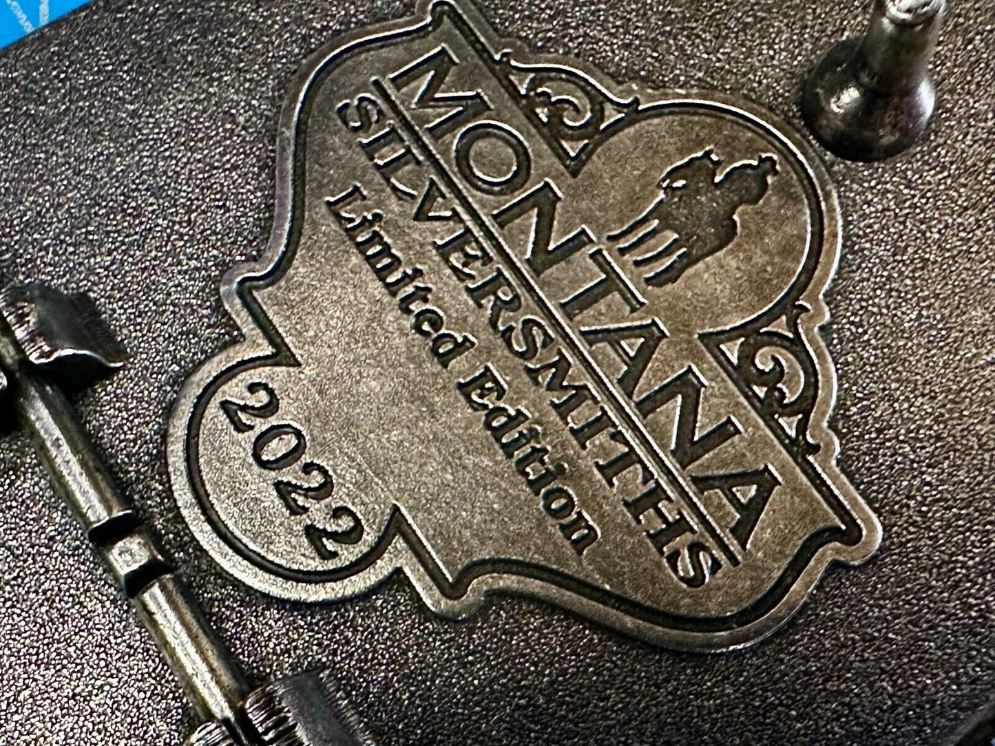 2022 Pendleton whiskey Let'er Buck Rodeo Cowboy Belt Buckle Montana Silversmiths