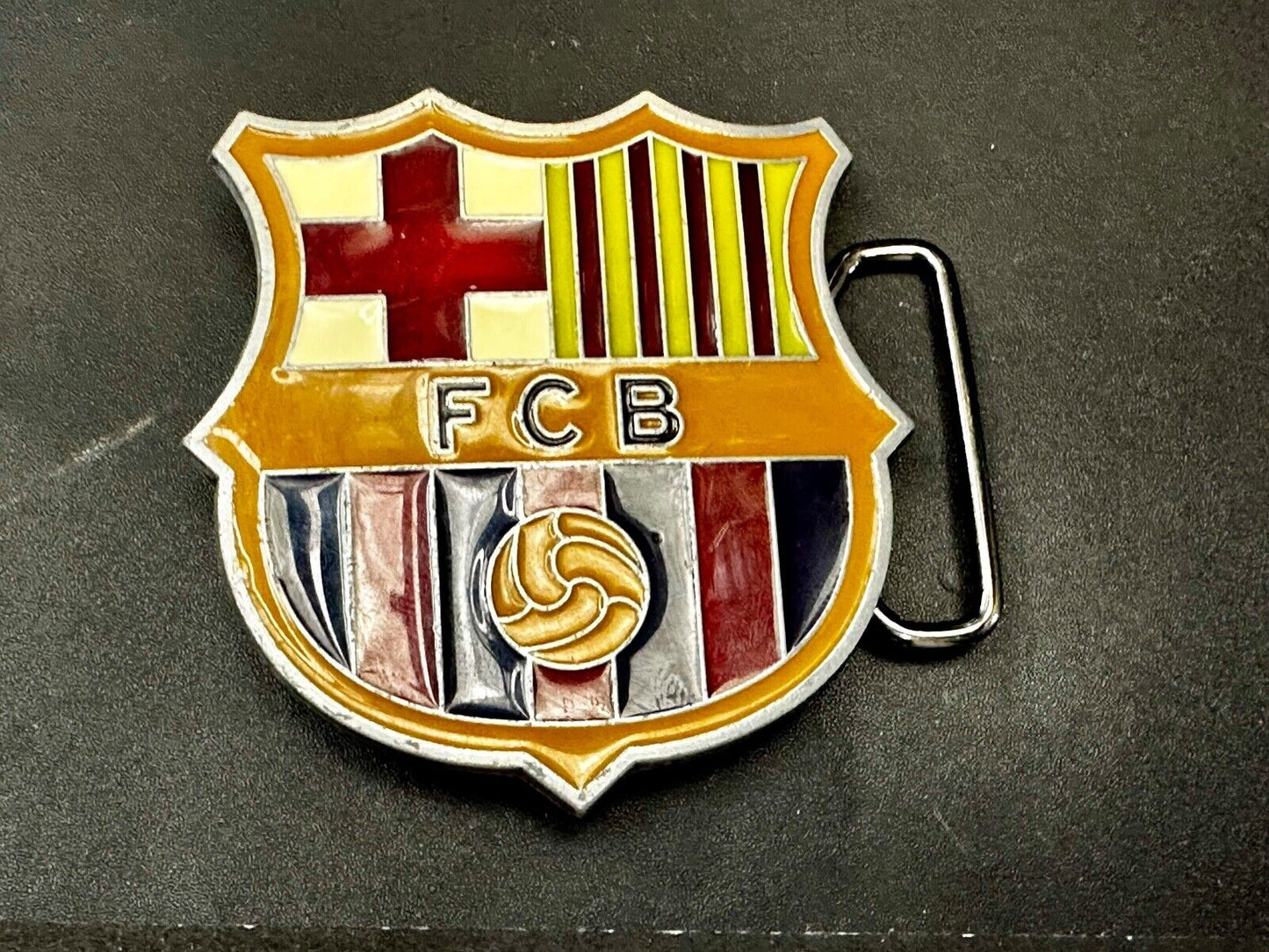 Barcelona F.C. Purple Barcelona FCB Club Emblem Commemorative Belt Buckle