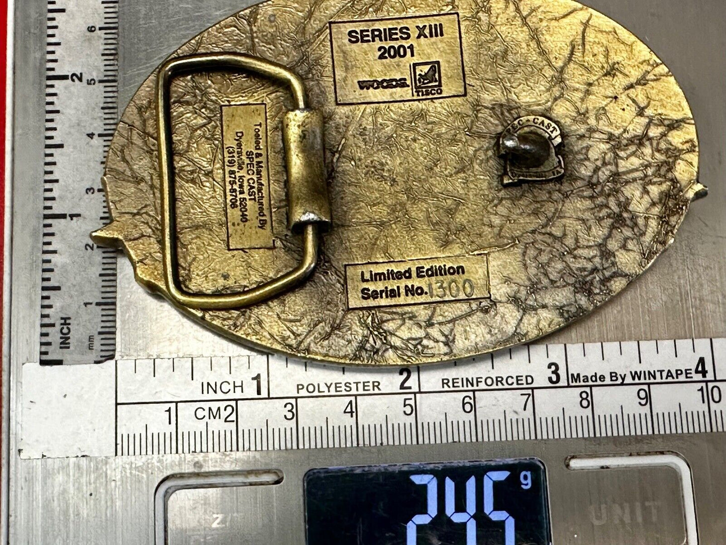 TISCO Tractor Implement Supply Replacement Parts 64 years, 2001 Belt Buckle