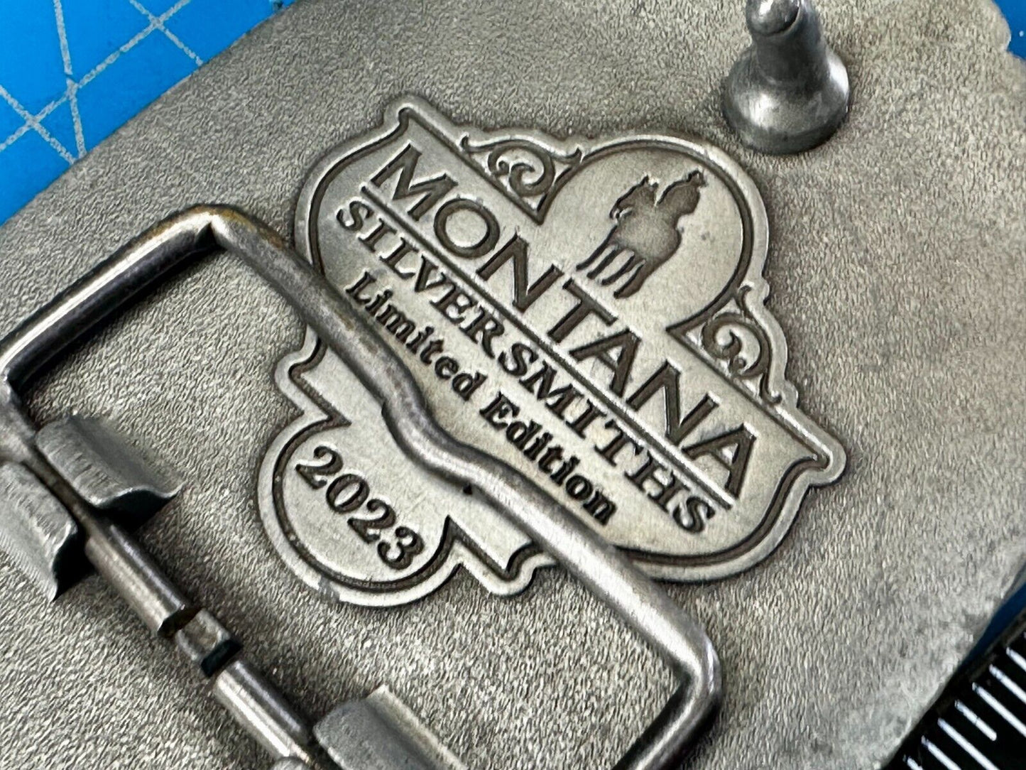2023 Pendleton whiskey Let'er Buck Rodeo Cowboy Montana Silversmiths Belt Buckle