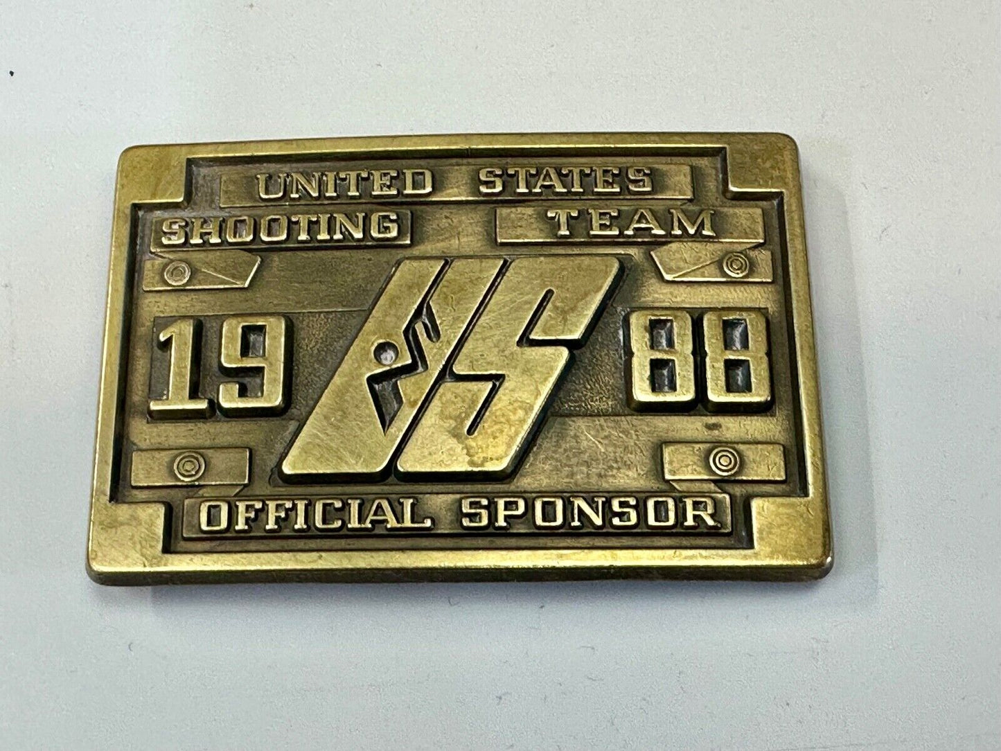 1988 US Olympics Shooting Team Vintage belt buckle