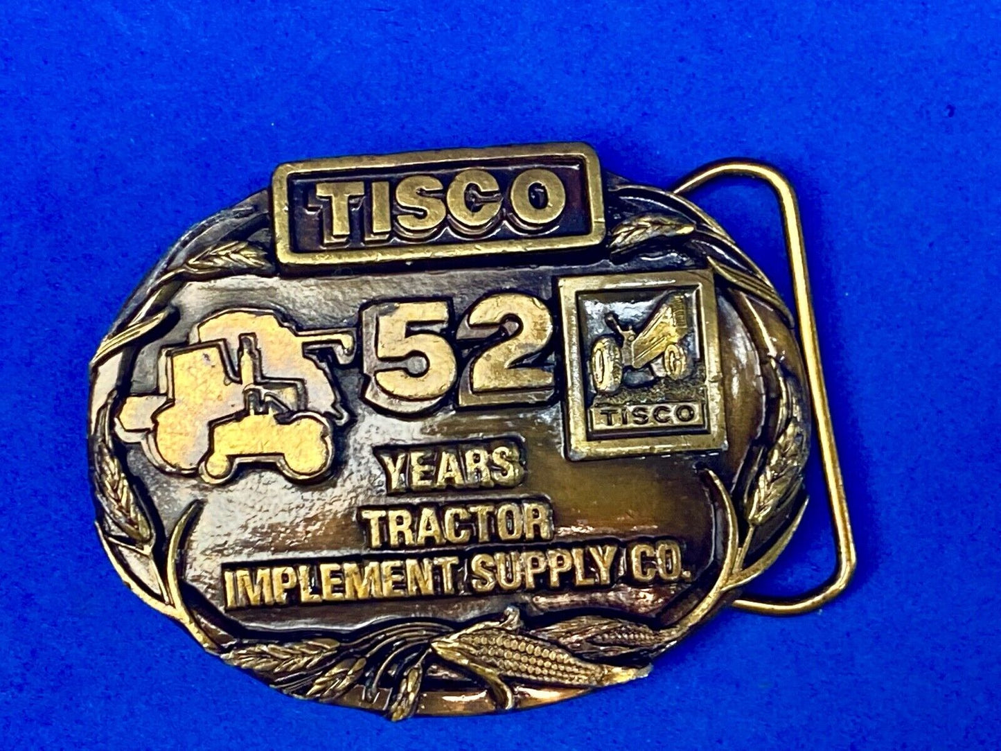 Tisco Tractor Implement Supply Agriculture Farm 52 Year Celebration Belt Buckle