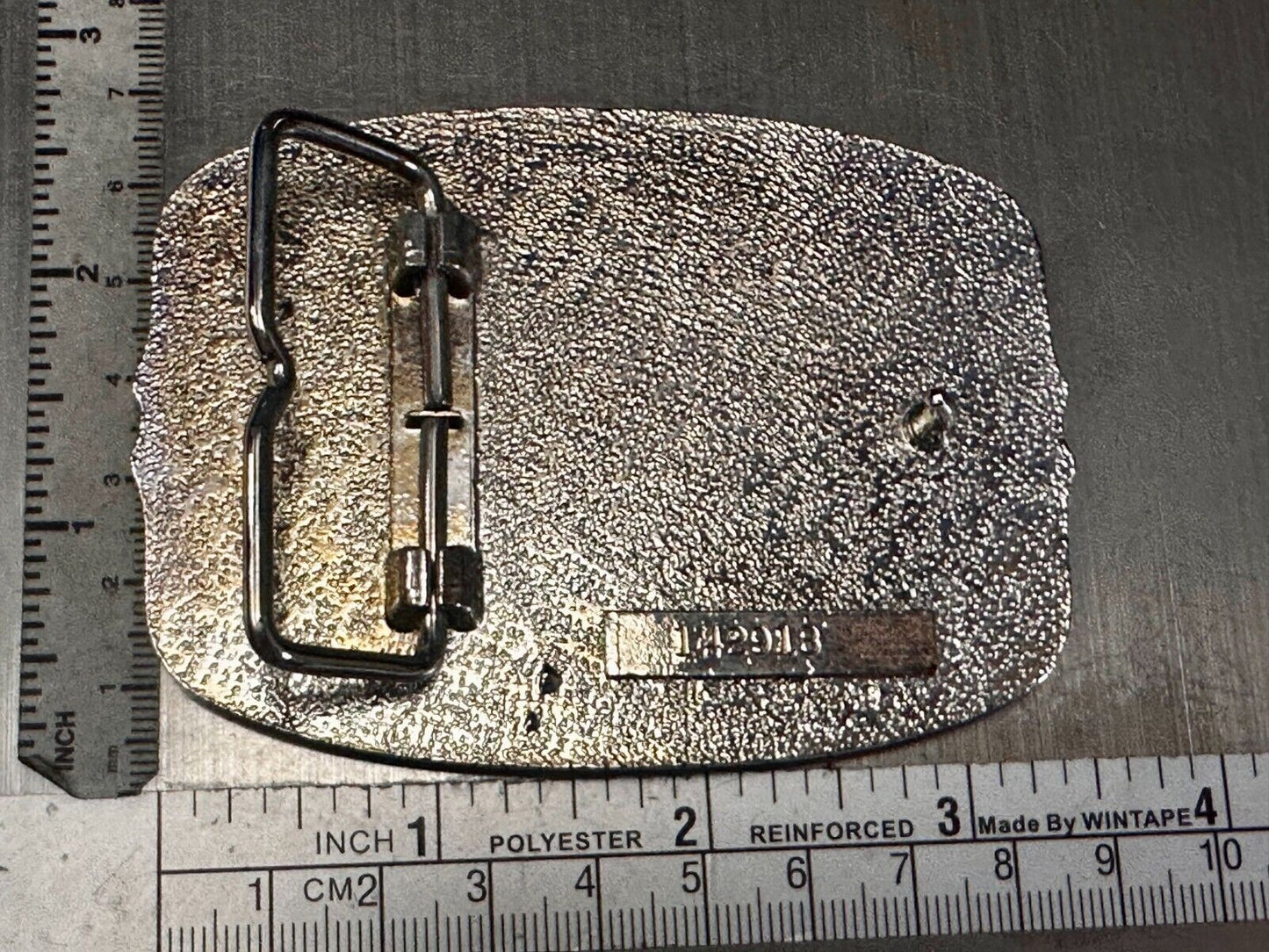 American Eagle commemorative 24K gold & silver plated belt buckle w/ COA