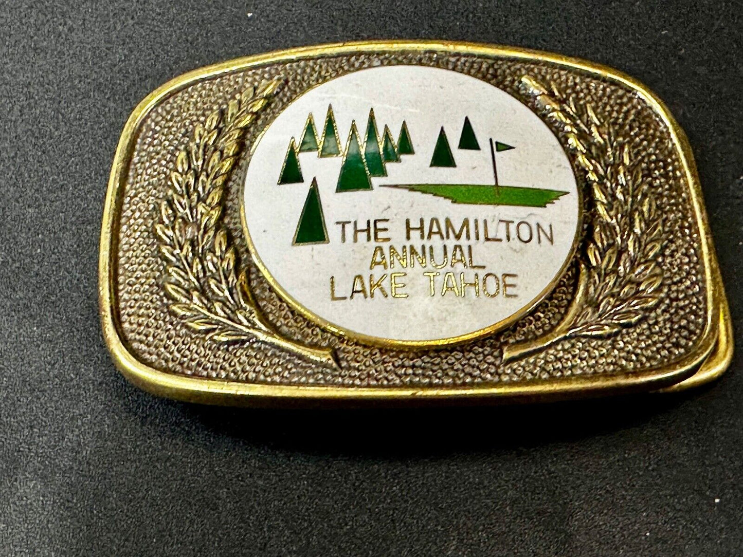 The Hamilton Health Center Annual Golf Tournament Lake Tahoe Belt Buckle