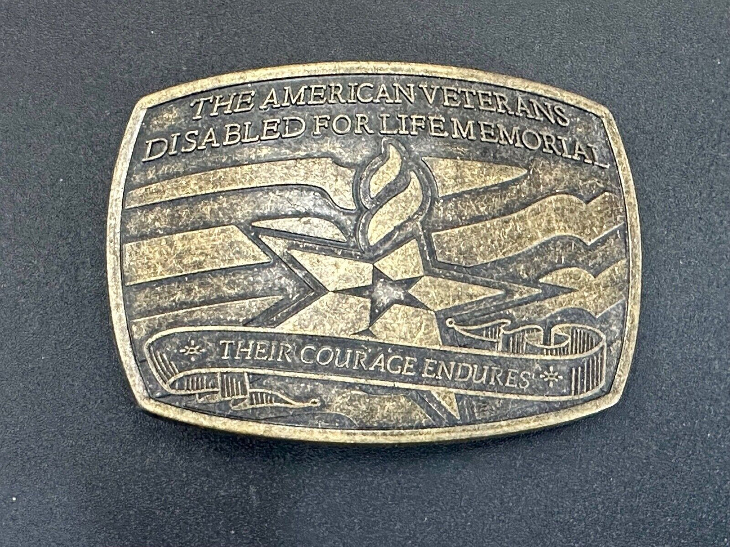 The American Veterans Disabled for Life Memorial Belt Buckle 2006