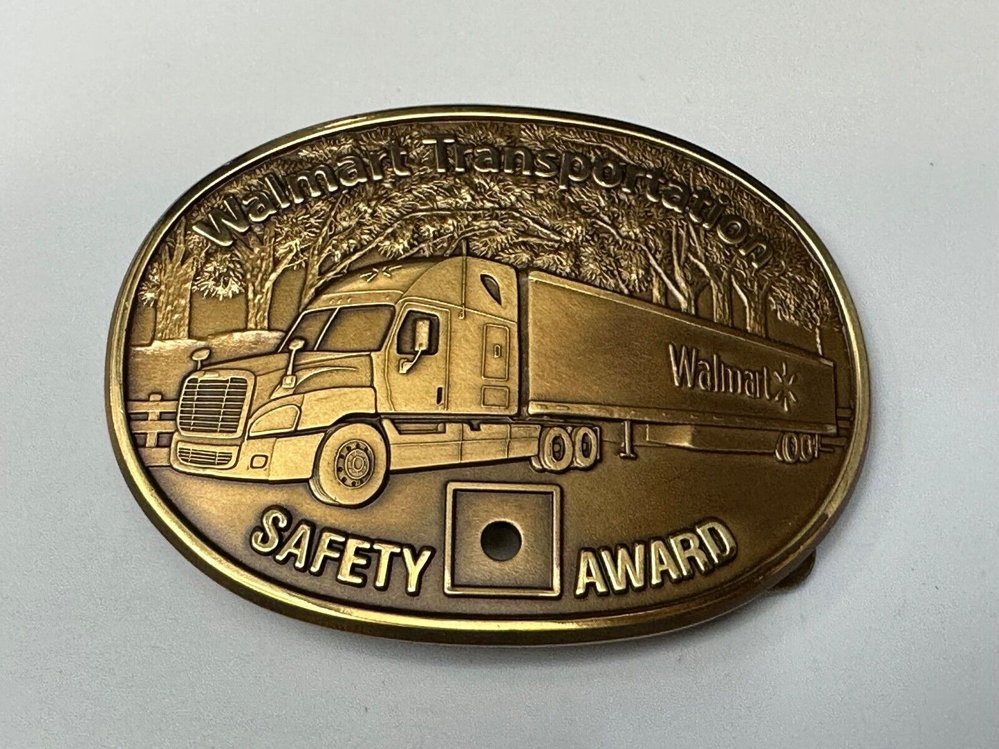 Through The Forrest Walmart Transportation Semi Drivers Safety Award Belt Buckle