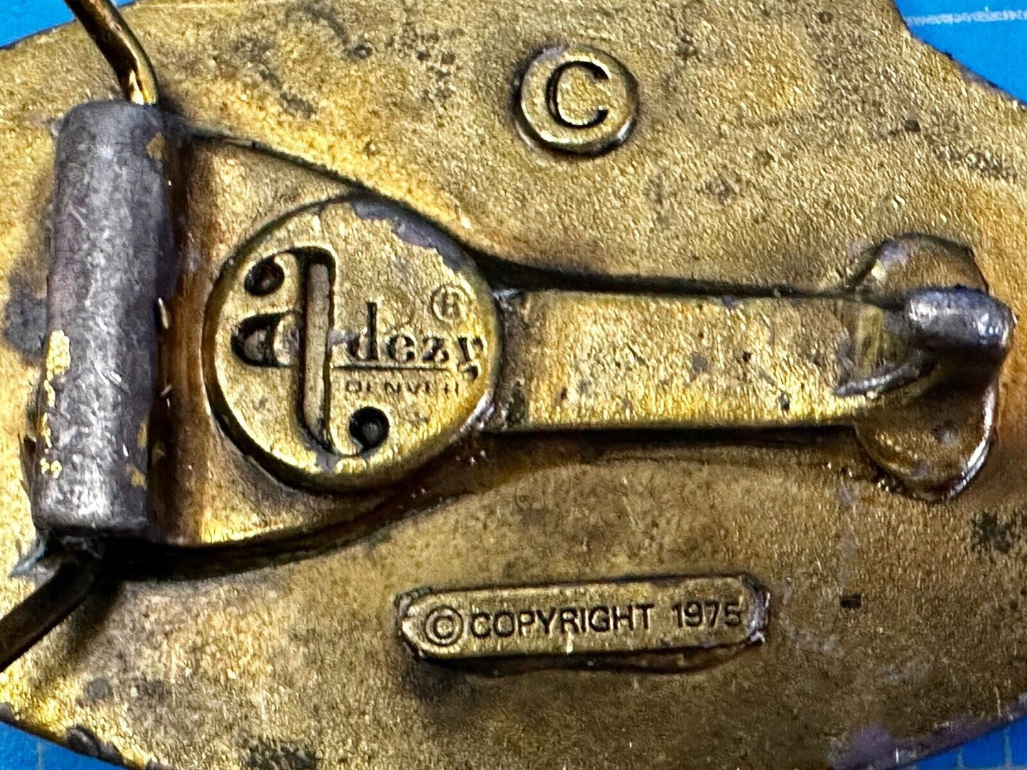 Vintage Big Sky Country Montana Belt Buckle Capitol! Vintage Adezy Denver