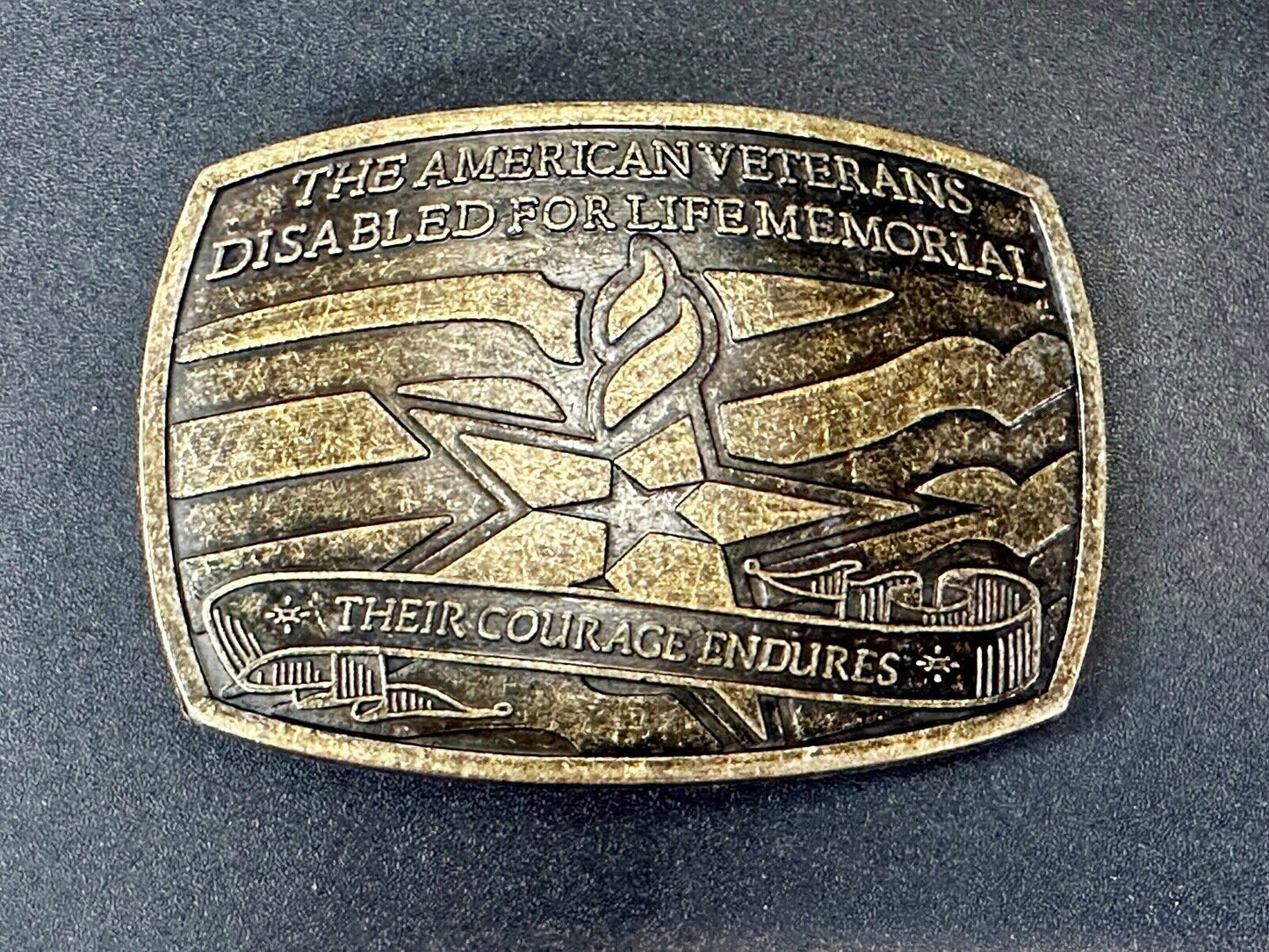The American Veterans Disabled for Life Memorial Commemorative Belt Buckle