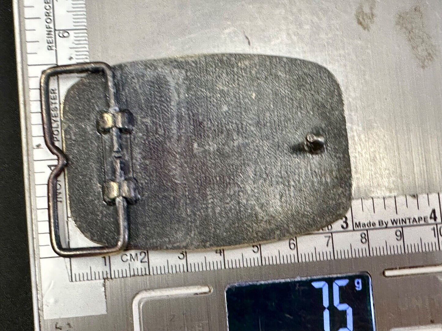 Vintage B&D Company belt buckle - Nut Logo Embalm Construction equipment?