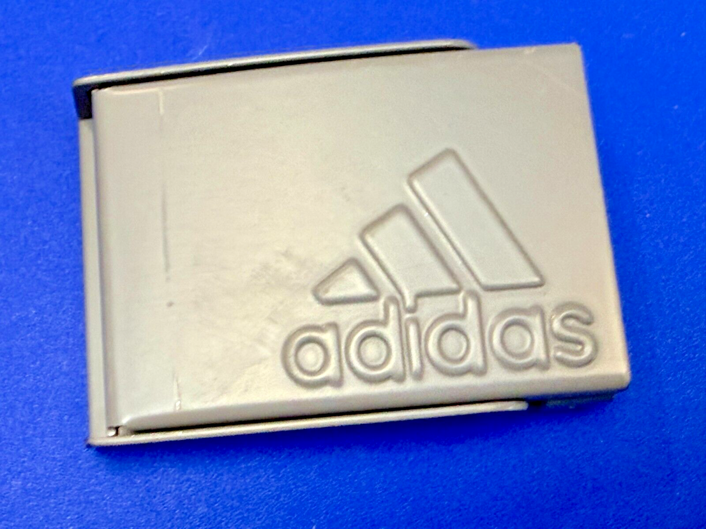 Adidas Logo Golf Reversible Web Gray Color Belt Buckle