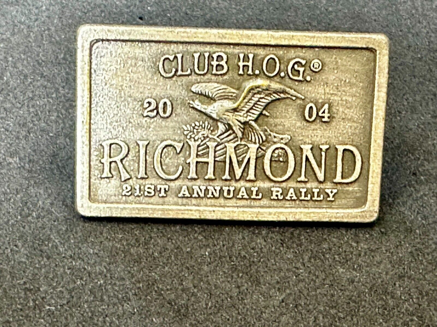 2004 Richmond Rally 21st Harley Davidson Owners Group HOG Pin for Jacket or Vest