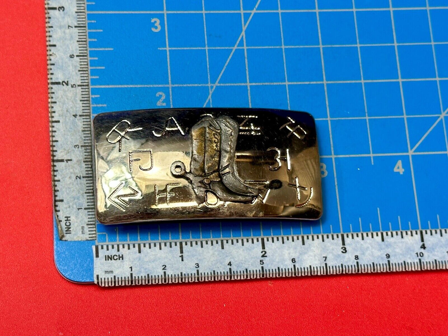 Vintage Chambers cowboy boots western cowboys cowgirls belt buckle
