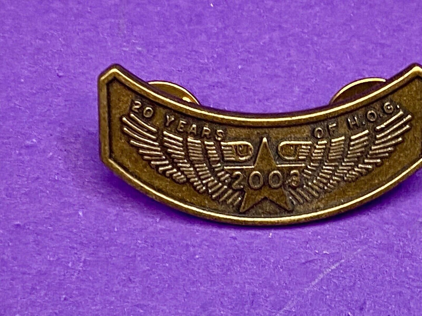2003, 20 years! Harley Davidson HOG Harley Owners Group Motorcycles Pin