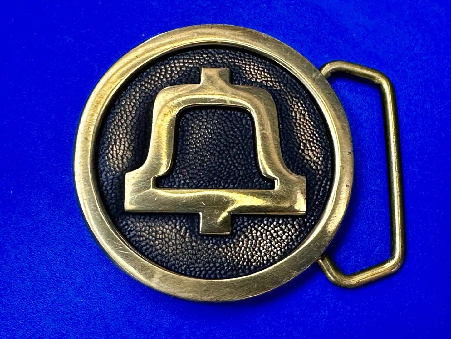 Bell System Telephone Telegraph Company Solid Brass Vintage 1978 BTS Belt Buckle